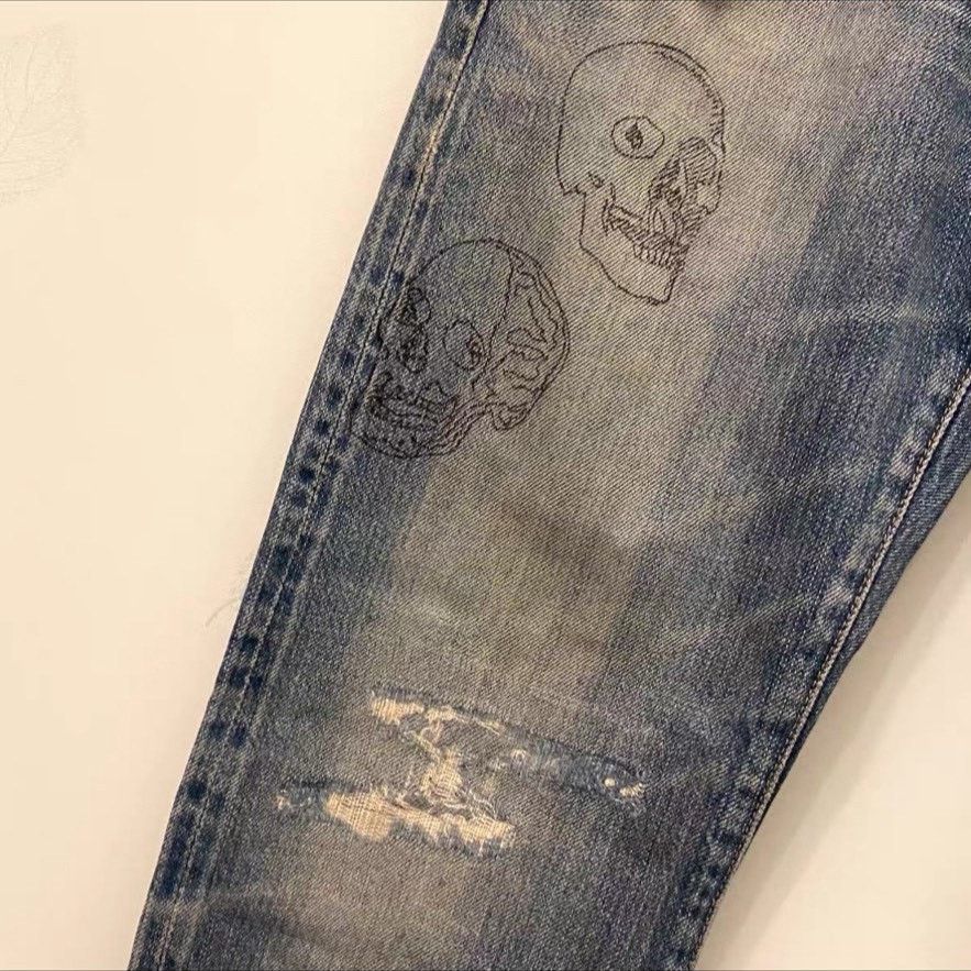 Hysteric Glamour × Japanese Brand × Vintage Hysteric Glamour Vintage Faded Denim Jeans Blue size 28 Size US 28 / EU 44 - 6 Thumbnail