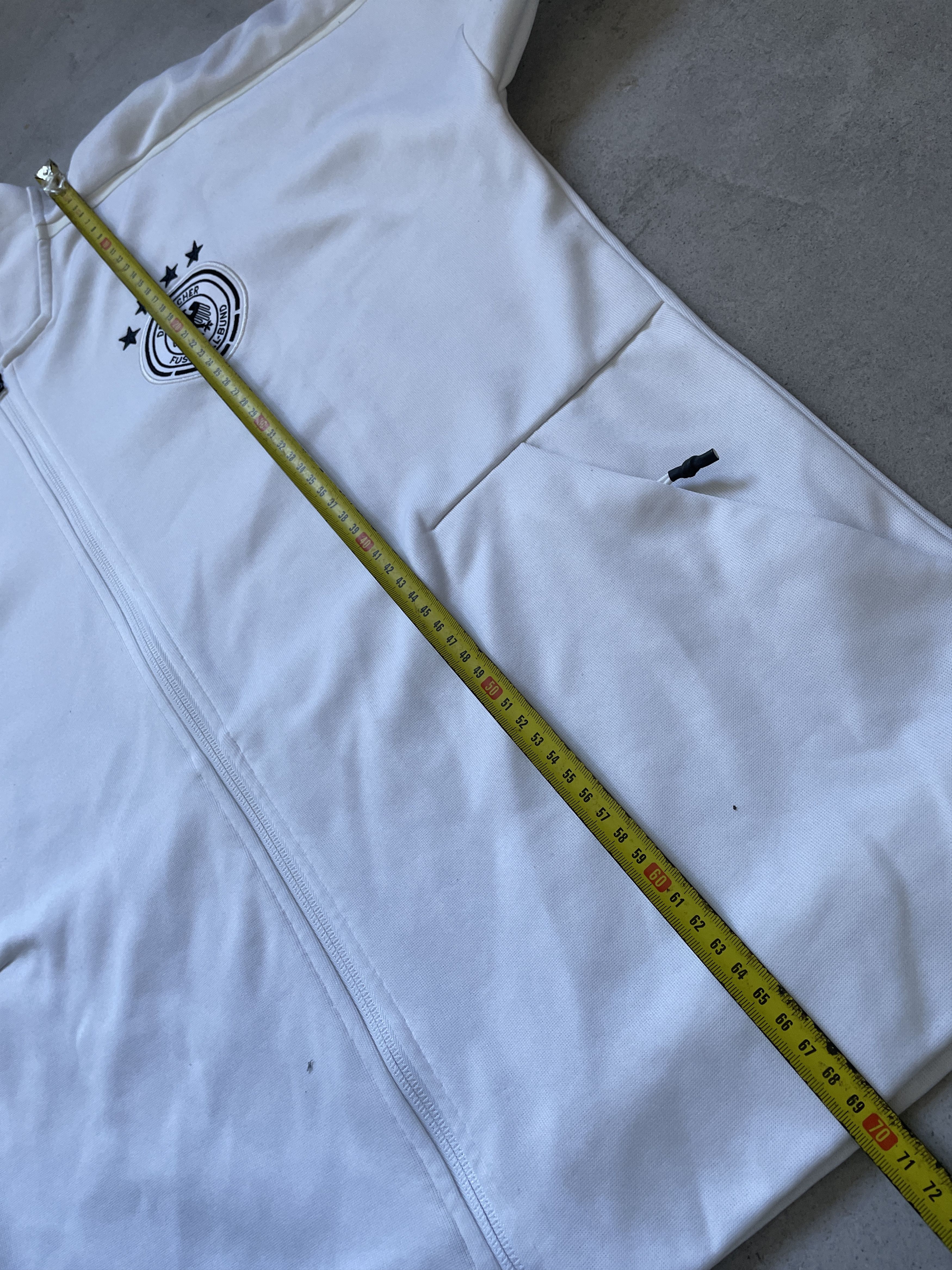 Adidas ADIDAS GERMANY WHITE SOCCER TRACKTOP Size US L / EU 52-54 / 3 - 11 Thumbnail