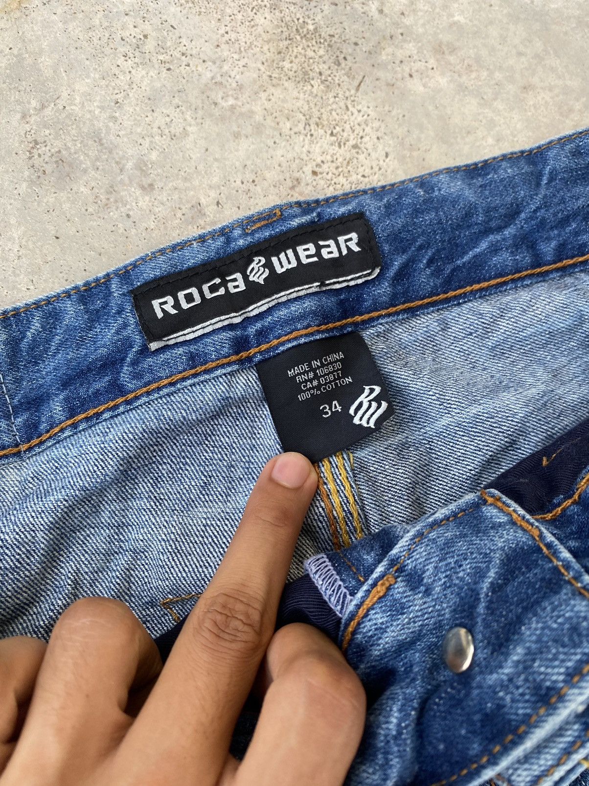 Affliction 2000s Rocawear Loose Baggy jnco style y2k Jeans Size US 36 / EU 52 - 9 Thumbnail