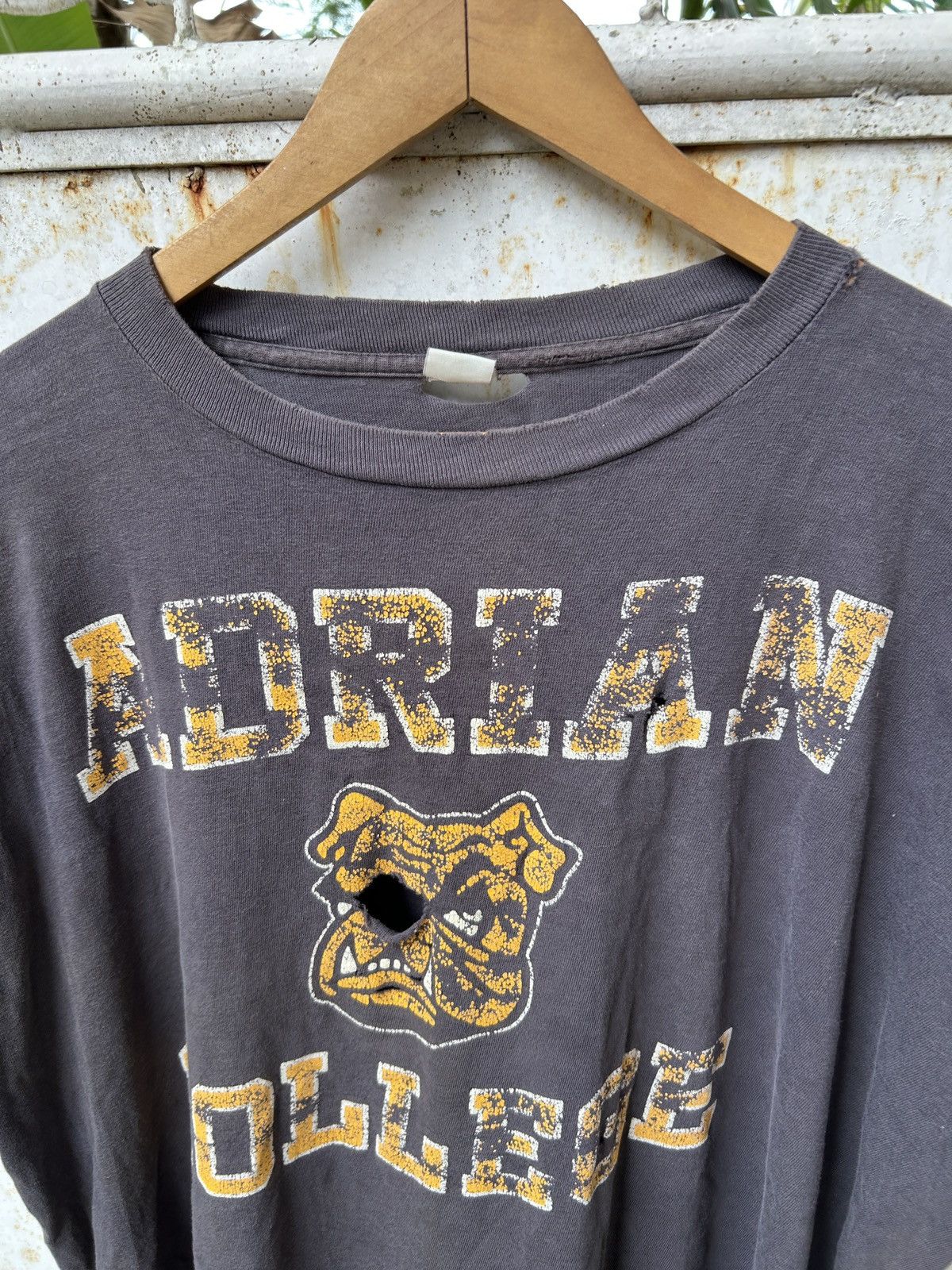 Vintage Trashed Distressed Faded Erd grunge Adrian College Size US M / EU 48-50 / 2 - 4 Thumbnail