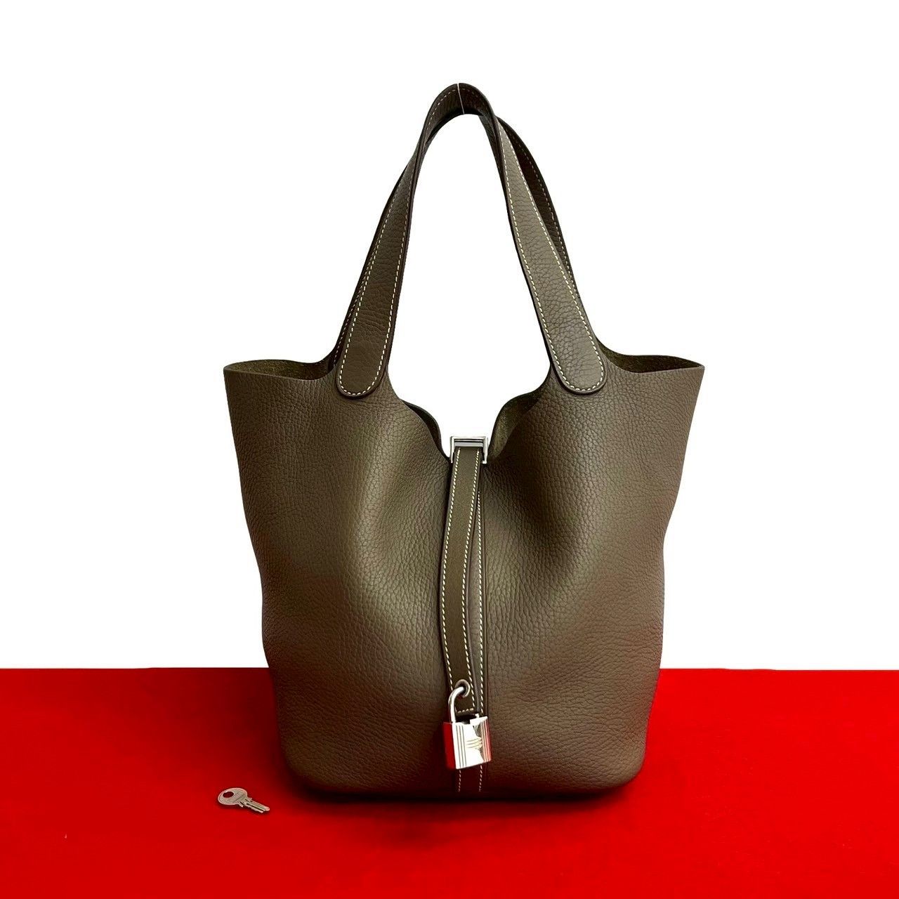 Hermes Hermes Hermes Picotin Lock Taurillon Clemence Handbag Leather Handbag Stamp X (2016) DUTY FREE for USA Size ONE SIZE - 1 Thumbnail