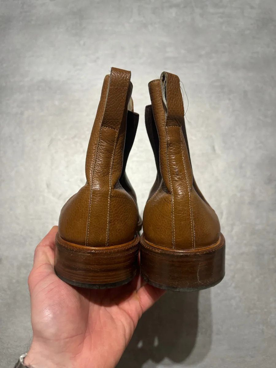 Giorgio Armani 2000s Giorgio Armani Brown Italian Leather Boots Size US 9.5 / EU 42-43 - 6 Thumbnail