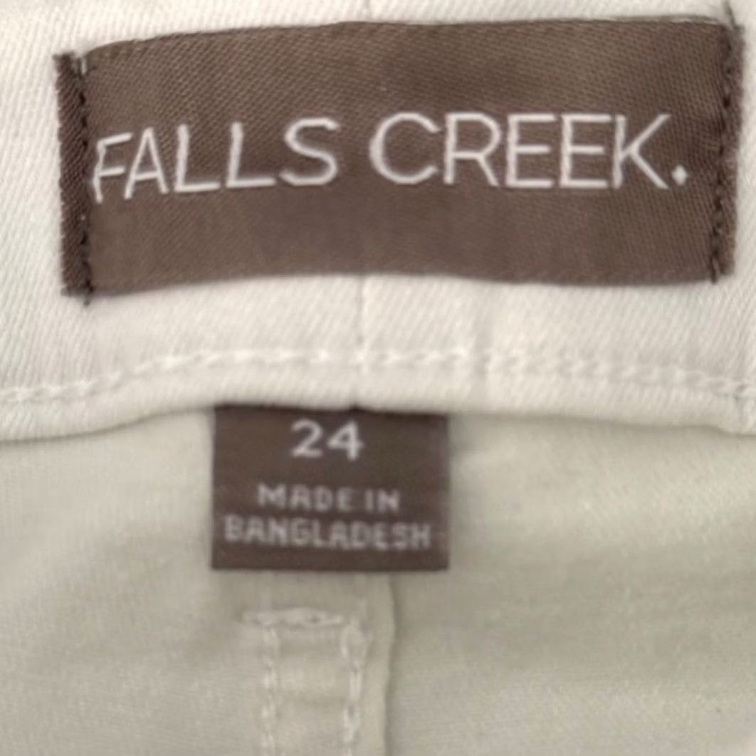 Denime Falls Creek Women Jeans White Stretch Denim Plus Size 24W Straight Leg Coastal Vintage No Coastal? Size 42" / US 20 - 5 Thumbnail