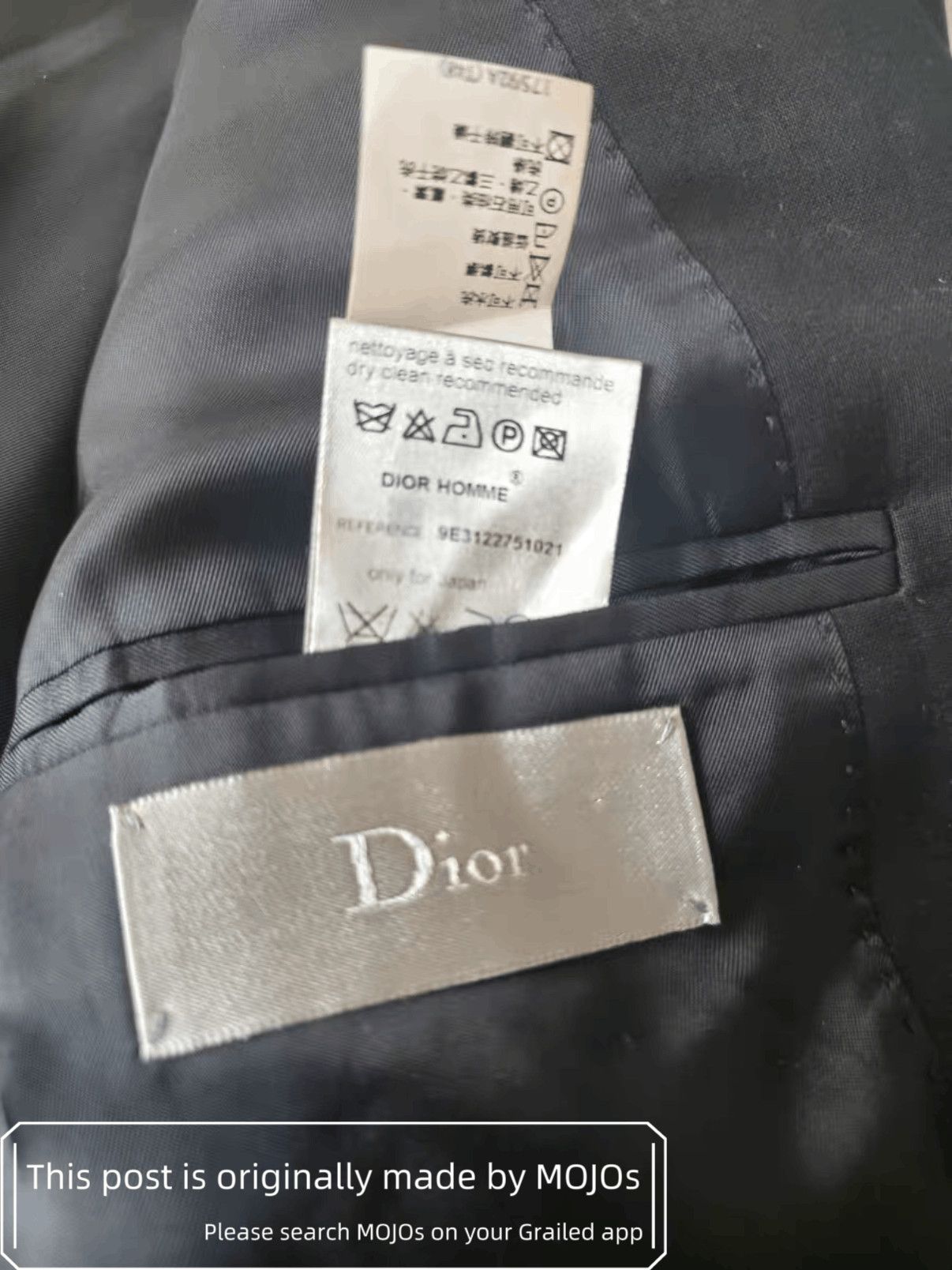 Dior Sz 48 Dior Homme Chest Cutting Blazer mojos416 Size US M / EU 48-50 / 2 - 7 Thumbnail