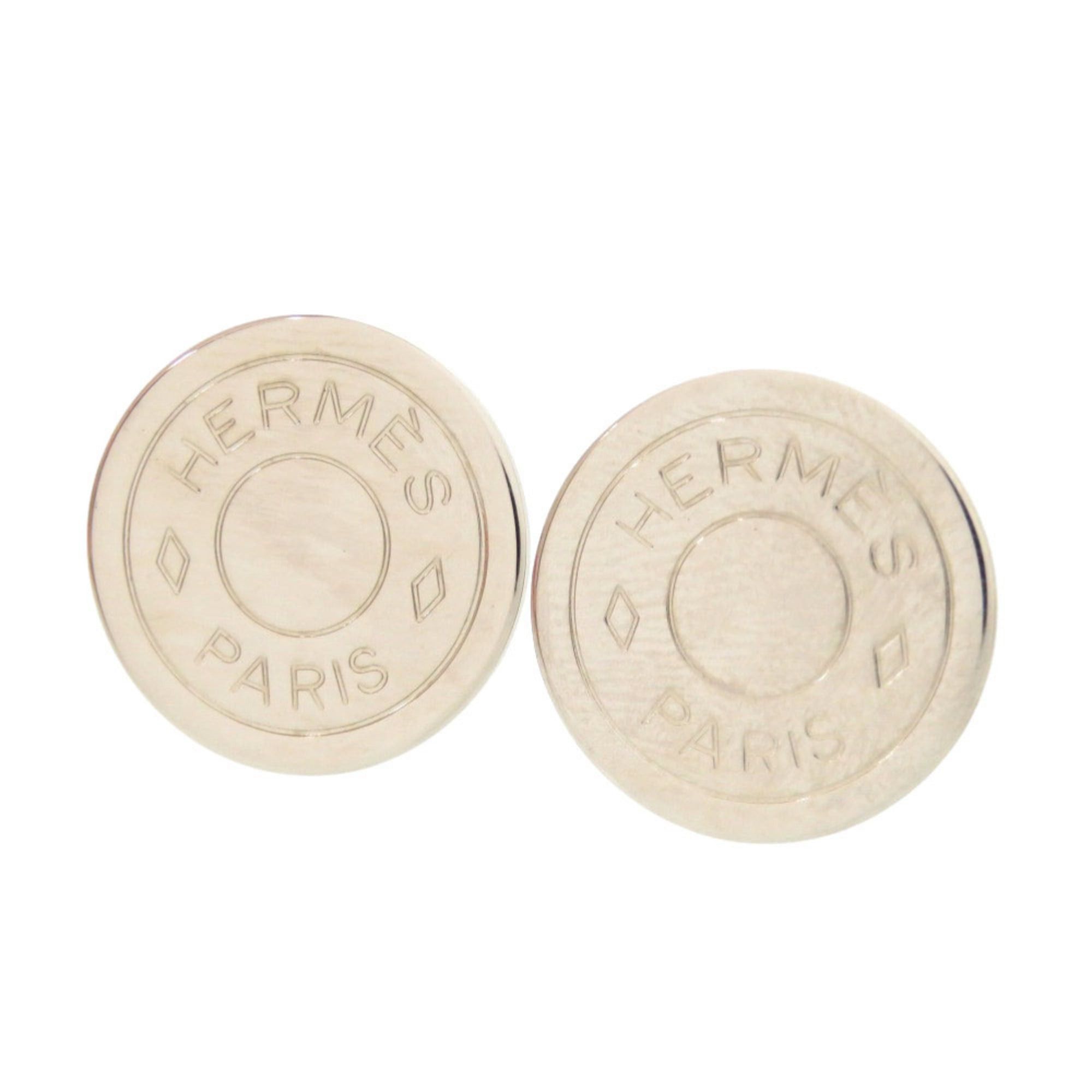 Hermes Hermes Sellier Silver Earrings, Accessory 1655 HERMES Size ONE SIZE - 1 Thumbnail