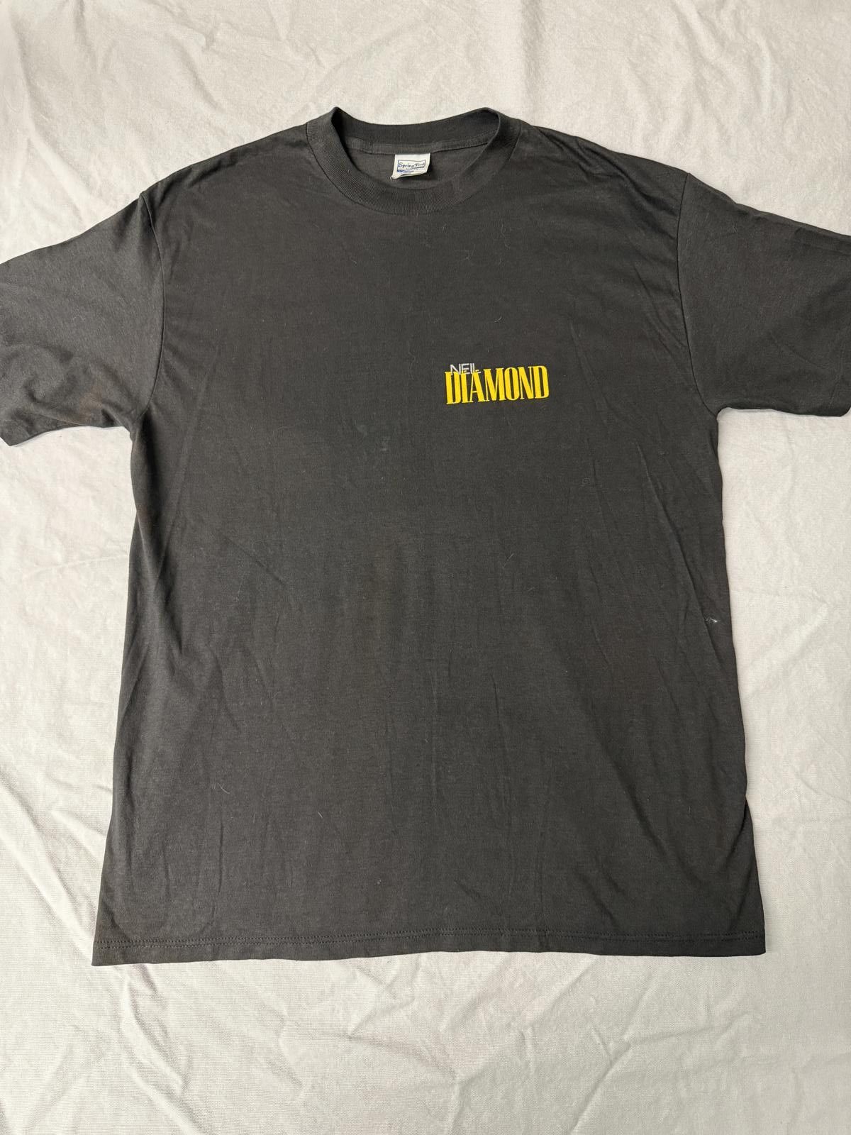 Designer VTG Neil Diamond T-shirt 2 Sided Tee Made in USA XL Size US XL / EU 56 / 4 - 2 Thumbnail