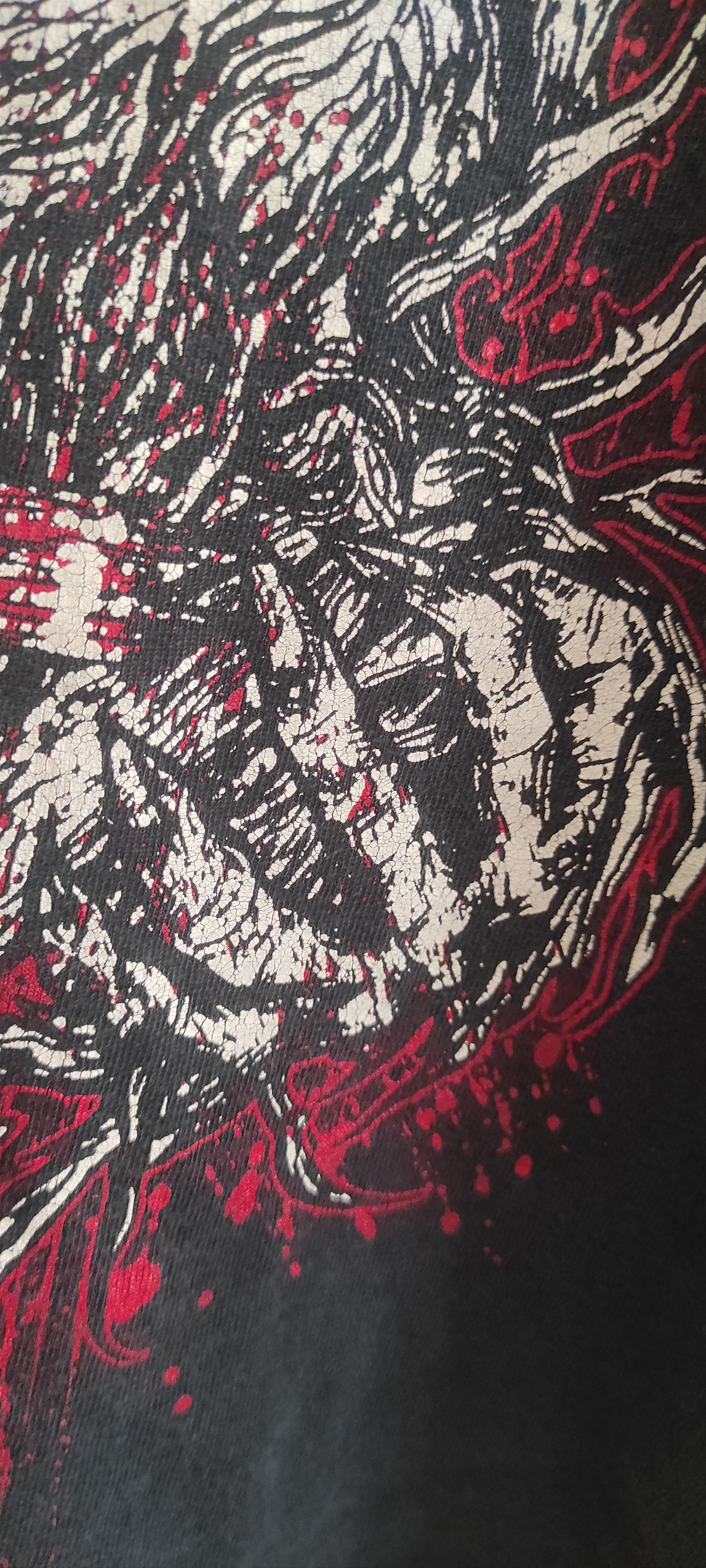 Gildan × Vintage VTG Gildan Graphic Skull Skeleton T shirt Skill To Kill Size US L / EU 52-54 / 3 - 9 Thumbnail