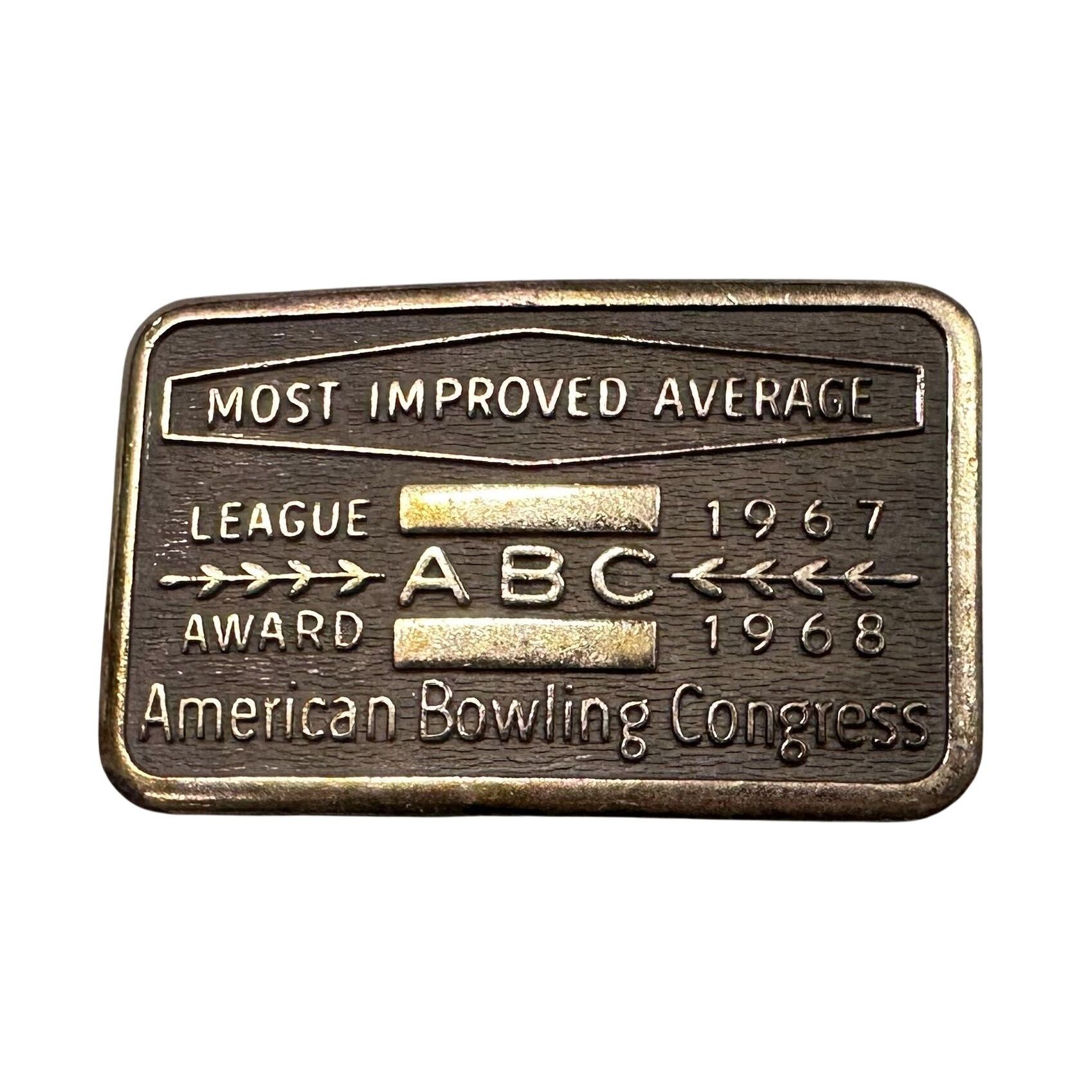 Other Belt Buckle American Bowling Congress “Most Improved" Size ONE SIZE - 1 Thumbnail