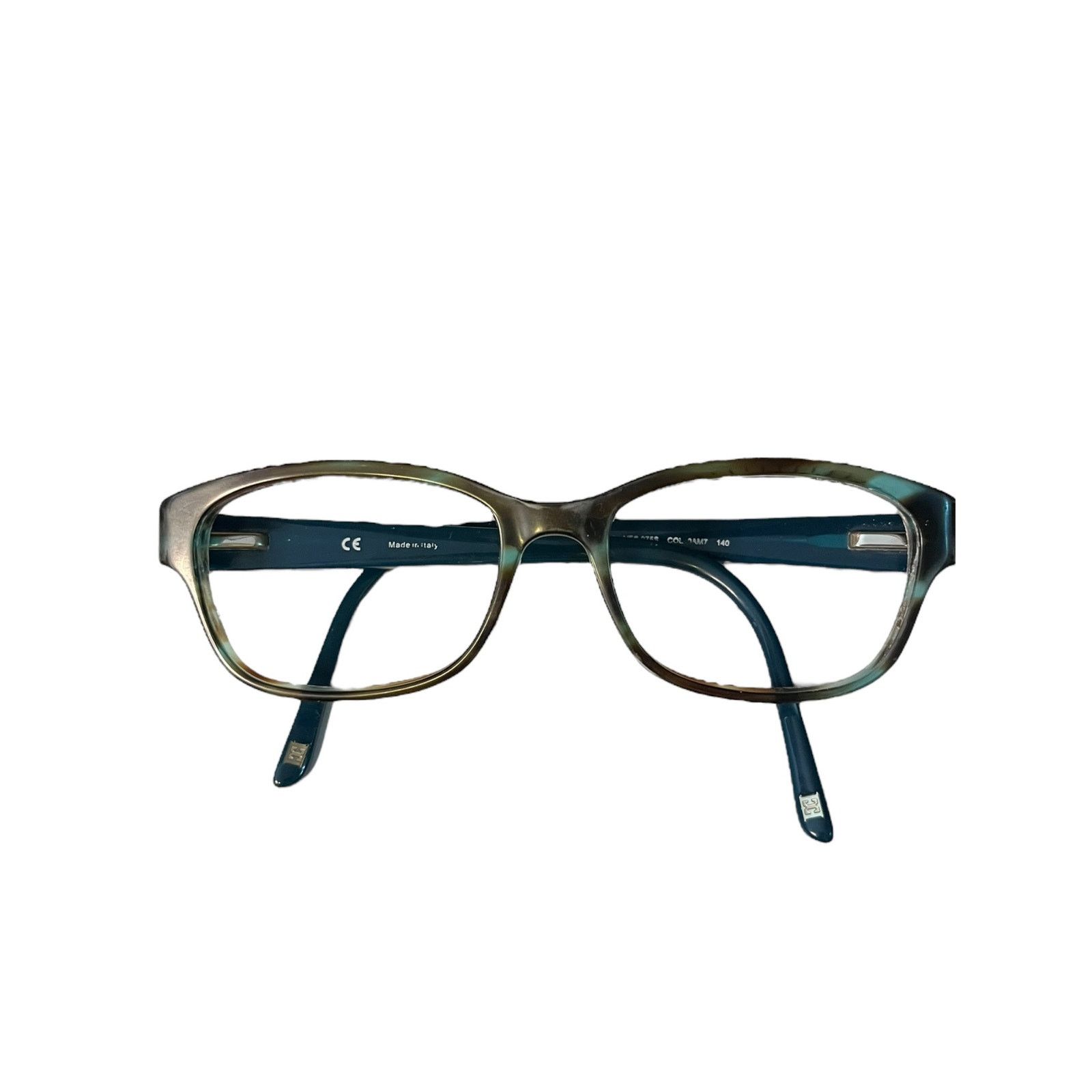 Escada ESCADA VES275S Eyeglasses Frame ONLY Brown Blue Marble 140 Size ONE SIZE - 3 Thumbnail