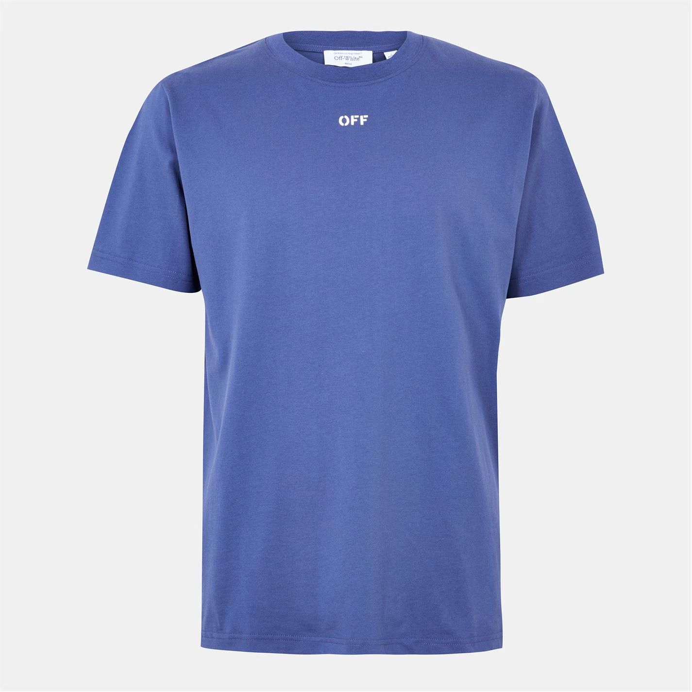 Off-White o1g2r1mq0226 Stamp T-Shirt In Blue Size US XS / EU 42 / 0 - 1 Thumbnail