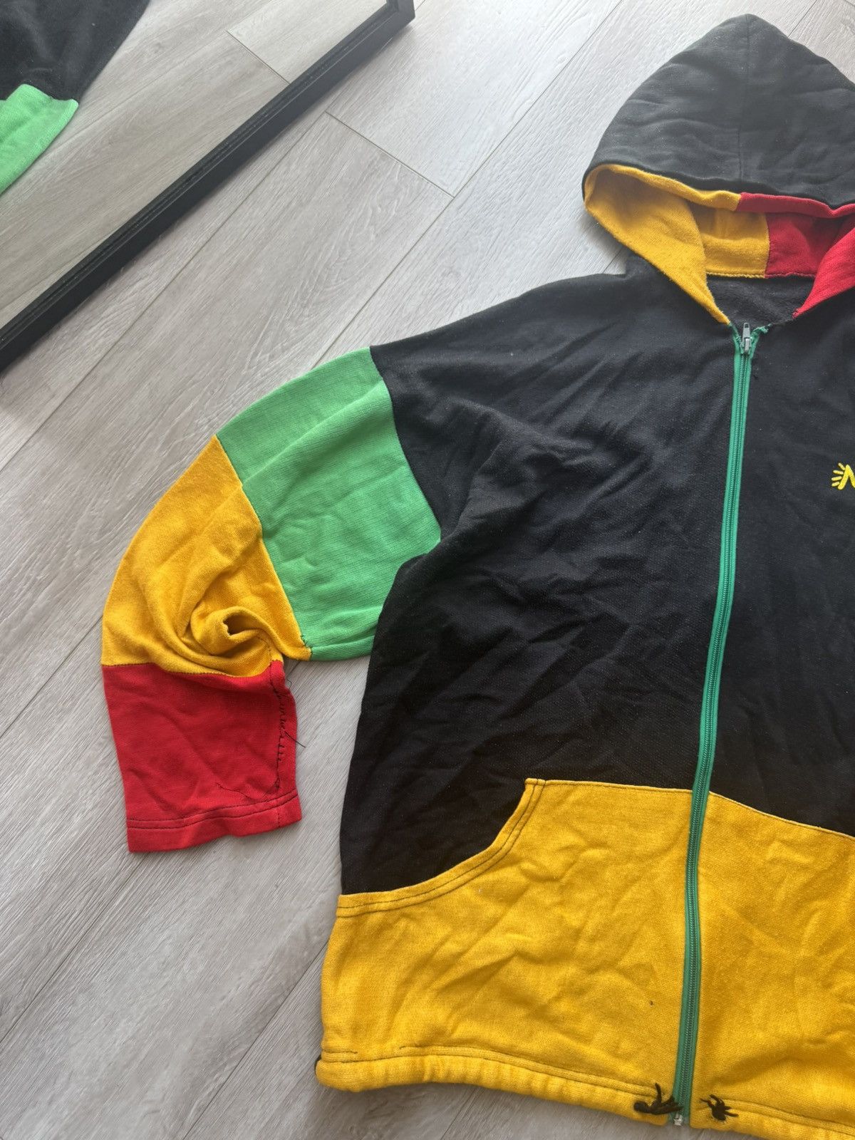 Bob Marley CRAZY Vintage Bob Marley Regge Big Face Knitted Zip Hoodie Size US M / EU 48-50 / 2 - 4 Thumbnail
