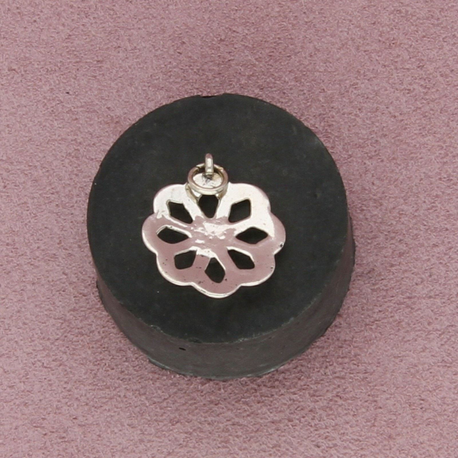 Native navajo sterling silver vintage turquoise flower pendant Size ONE SIZE - 2 Thumbnail