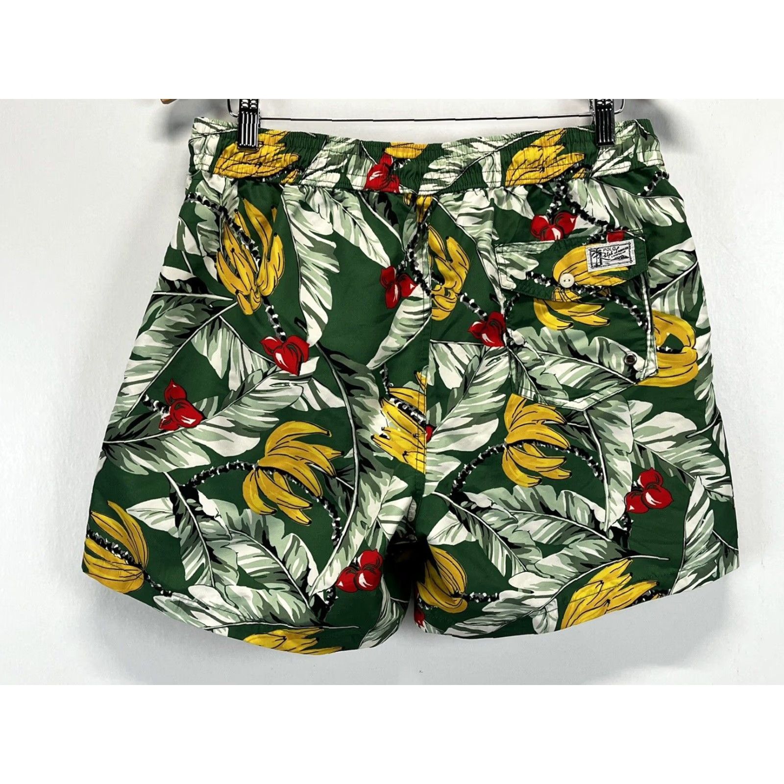 Polo Ralph Lauren Polo Ralph Lauren Mid-Length Printed Swim Shorts Green Banana Mens Large Size US L / EU 52-54 / 3 - 2 Thumbnail