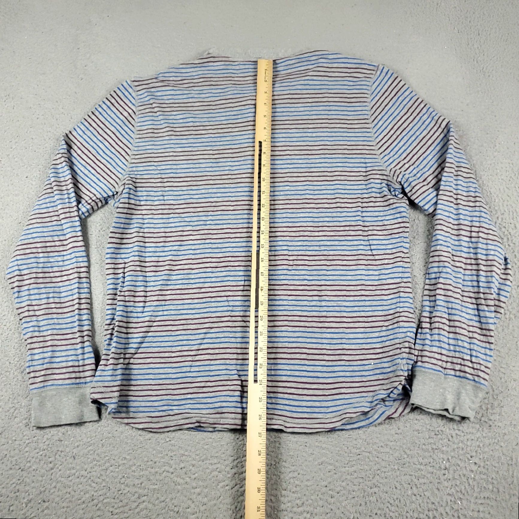 Vintage Penguin Casual Long Sleeve Shirt Mens XL Blue Gray Striped Size US XL / EU 56 / 4 - 6 Thumbnail