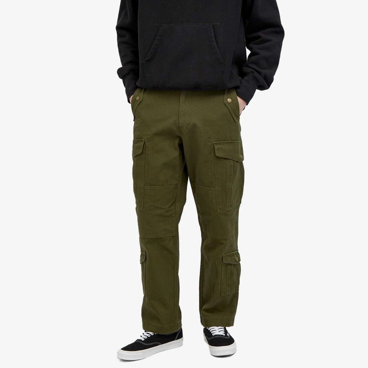FrizmWORKS FrizmWORKS Jungle Cloth Field Cargo Pants in Olive Size US 32 / EU 48 - 4 Thumbnail
