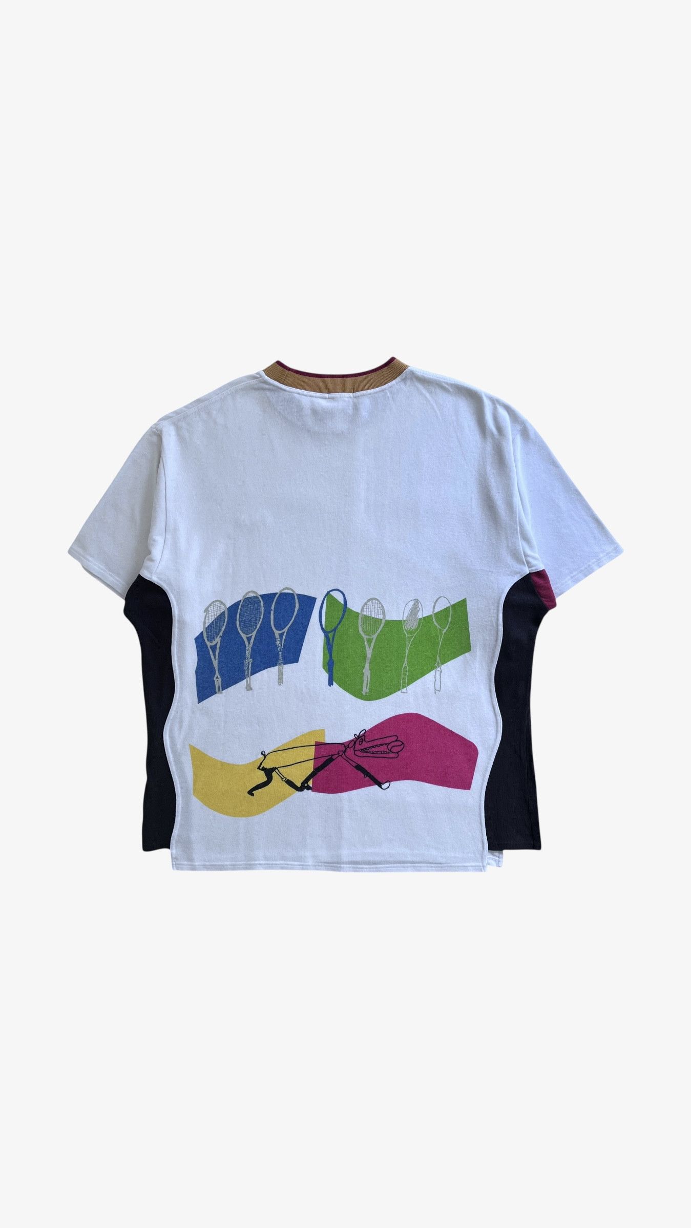 Fila Vintage 90s Men's Fila Abstract Tennis Dog Print T-Shirt Size US XL / EU 56 / 4 - 1 Thumbnail