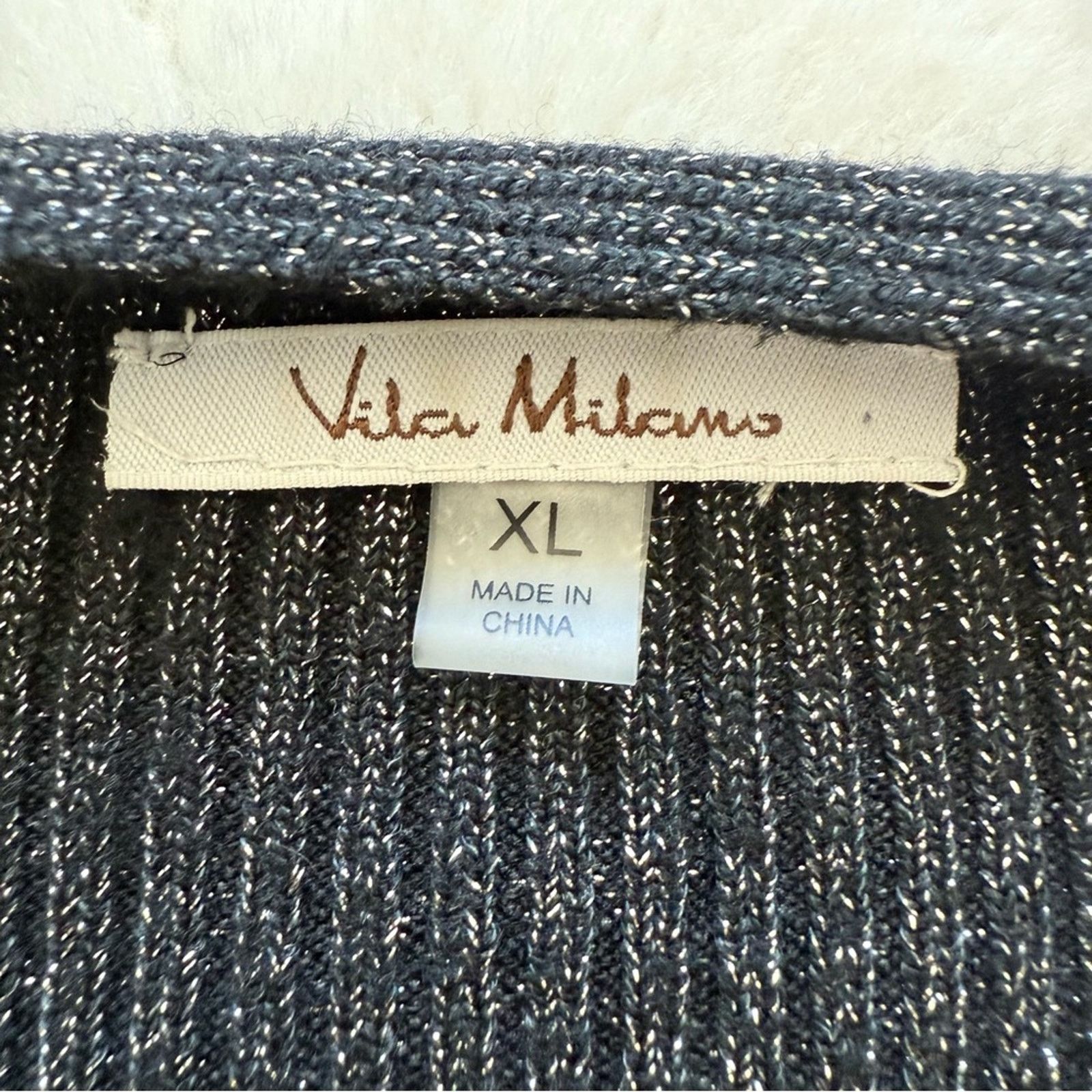 Other Villa Milano 2 pieces metallic cardigan and tank top XL Size XL / US 12-14 / IT 48-50 - 9 Thumbnail