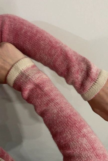 Vintage DDP Maxine Merino Wool Cashmere Button Knit Sweater Pink y2k Size S / US 4 / IT 40 - 8 Thumbnail