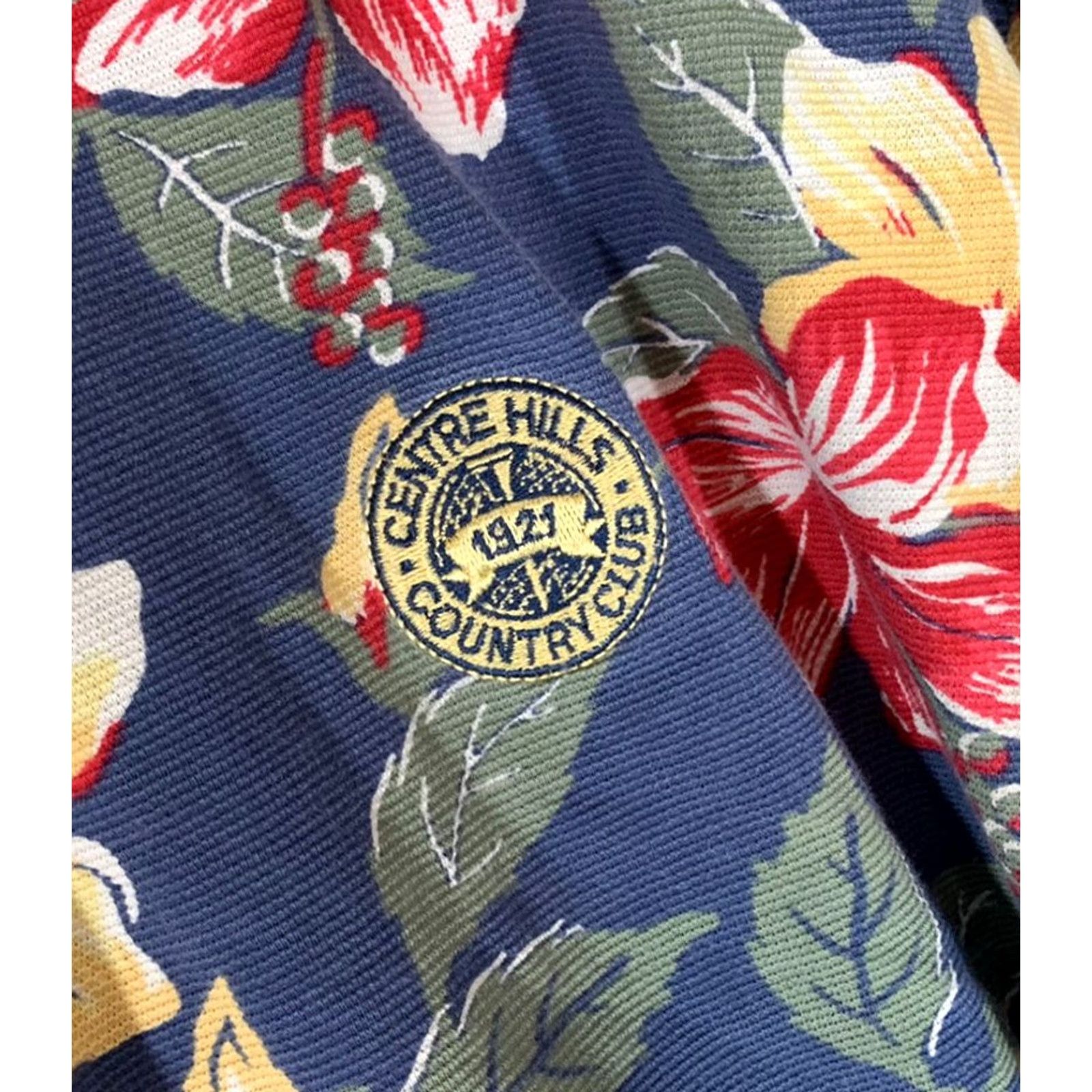 Tommy Hilfiger Tommy Hilfiger Men's Golf Polo Medium Multicolor Floral Size US M / EU 48-50 / 2 - 2 Thumbnail