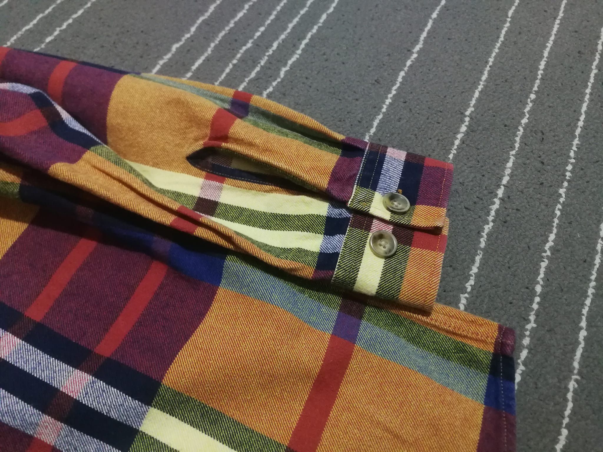 Designer Canclini X SERGE BLANCO Sur chemise rugby flannel L Size US M / EU 48-50 / 2 - 4 Thumbnail