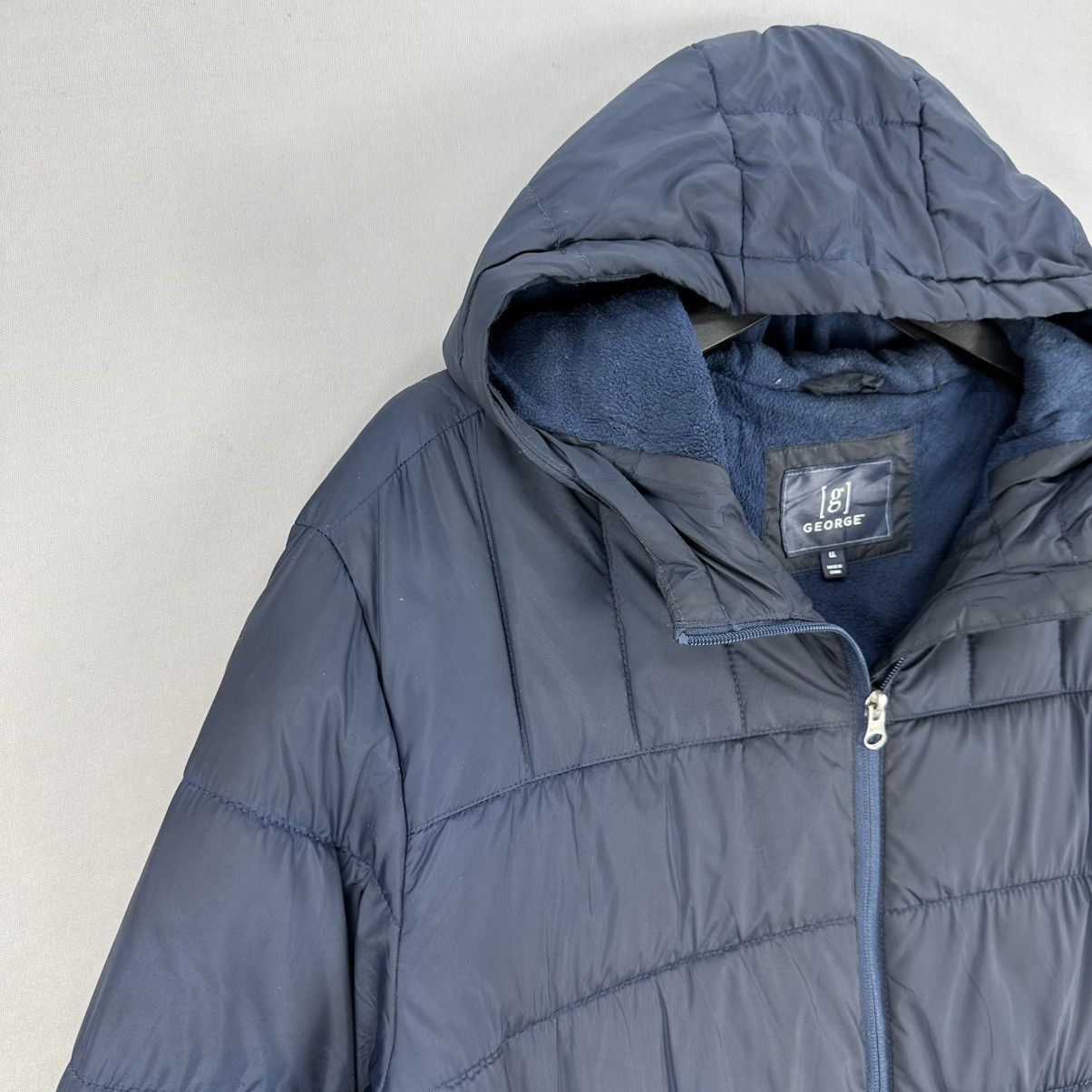 George Vintage Puffer Zipper Jacket Hoodie by George Size US L / EU 52-54 / 3 - 2 Thumbnail