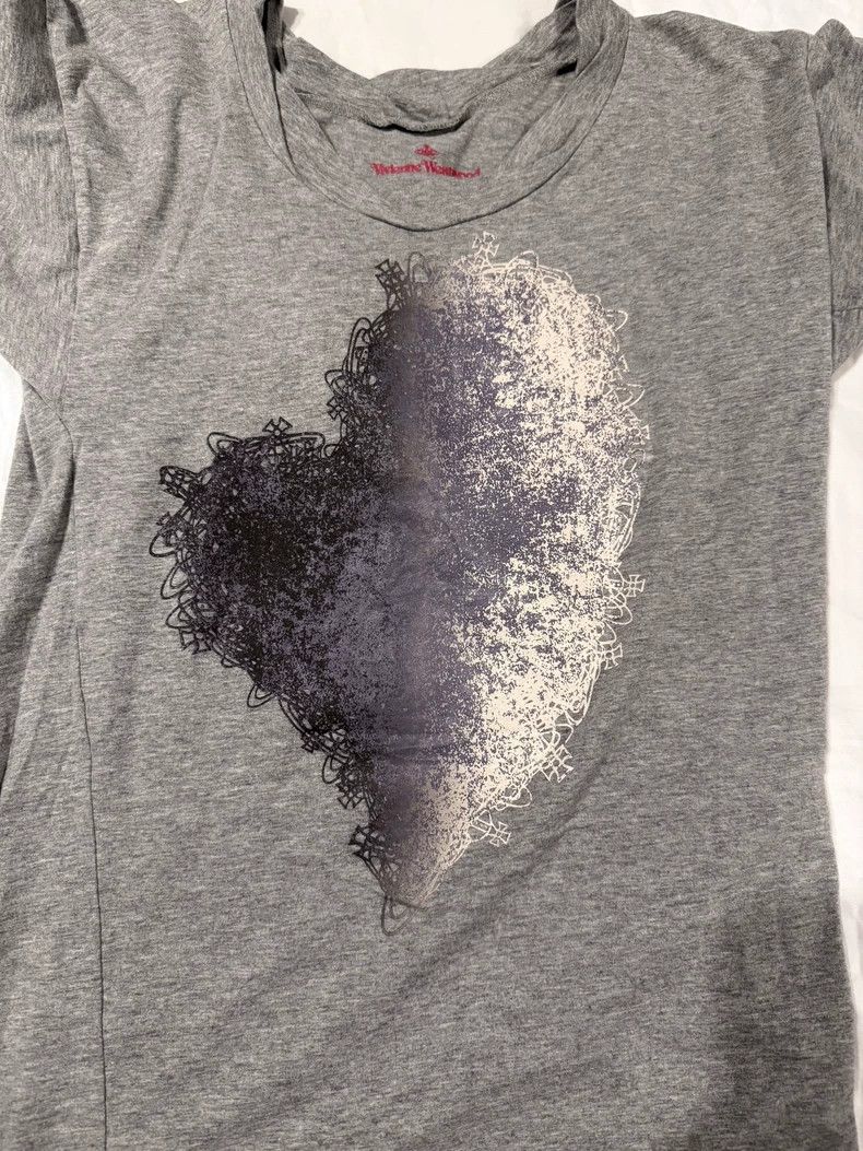 Vivienne Westwood Vivienne Westwood Grey Saturn T-shirt with love Size M / US 6-8 / IT 42-44 - 3 Thumbnail