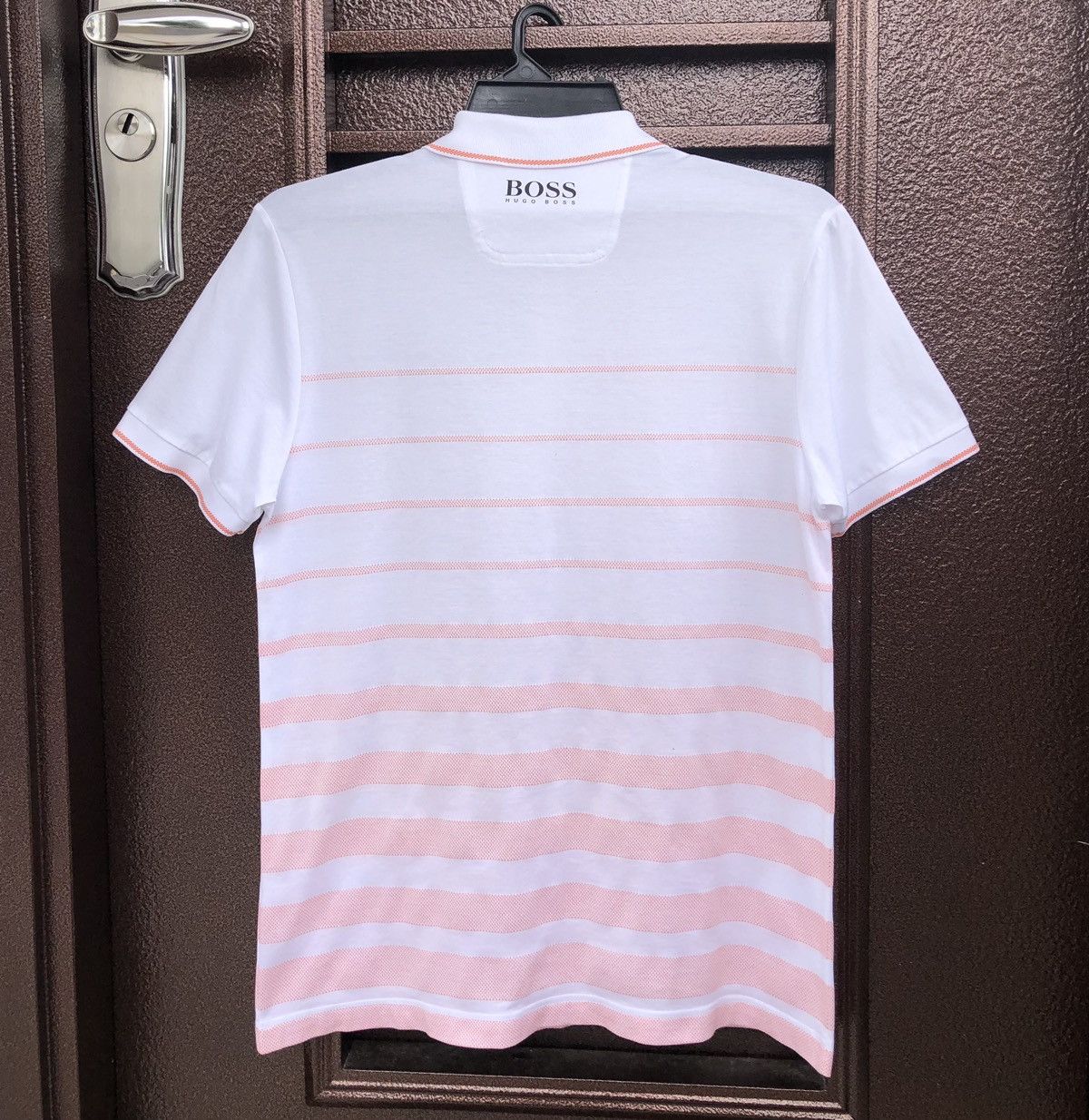 Hugo Boss HUGO BOSS ATHLEISURE Hugo Boss Polo Shirt White & Orange Size US M / EU 48-50 / 2 - 9 Thumbnail