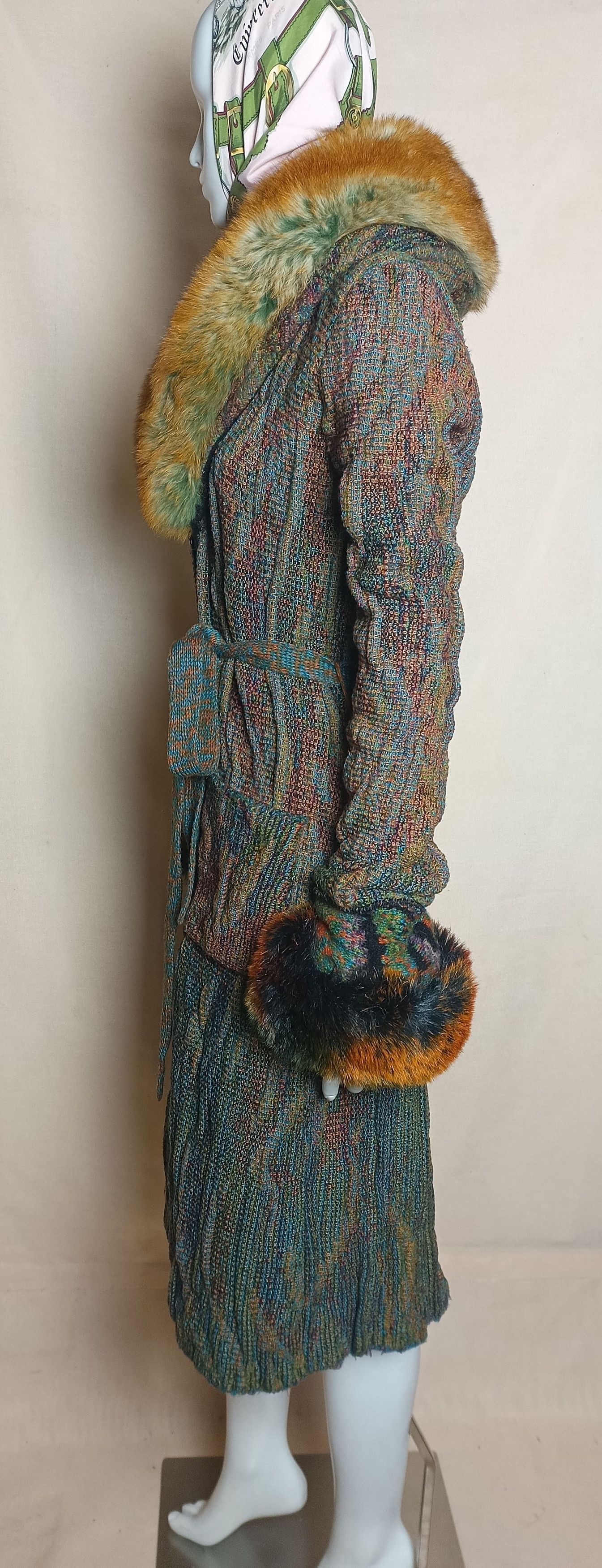 Roberto Cavalli Roberto Cavalli Rare Vintage Knit Coat Cardigan Fox Fur Sz S Size S / US 4 / IT 40 - 4 Thumbnail
