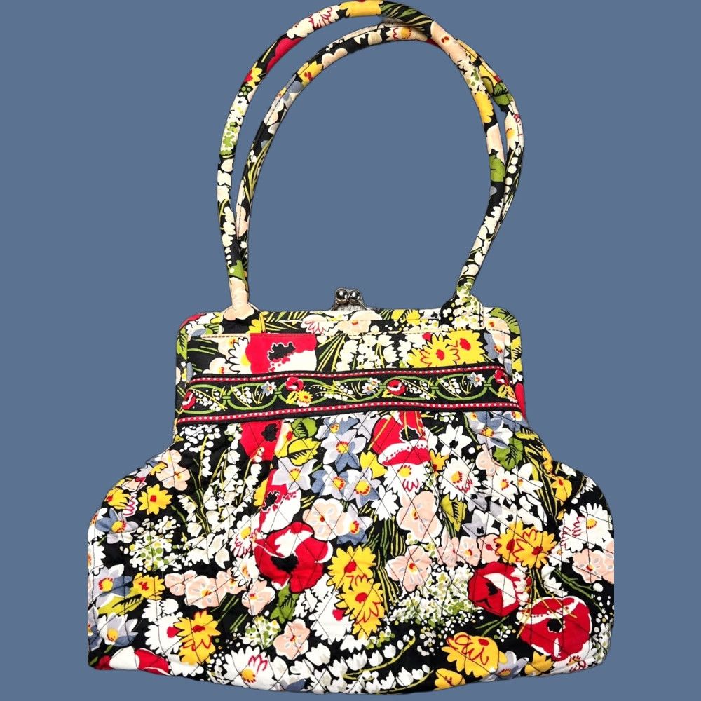 Vera Bradley Vera Bradley Quilted Alice Poppy Field Floral Handbag Purse Size ONE SIZE - 1 Thumbnail