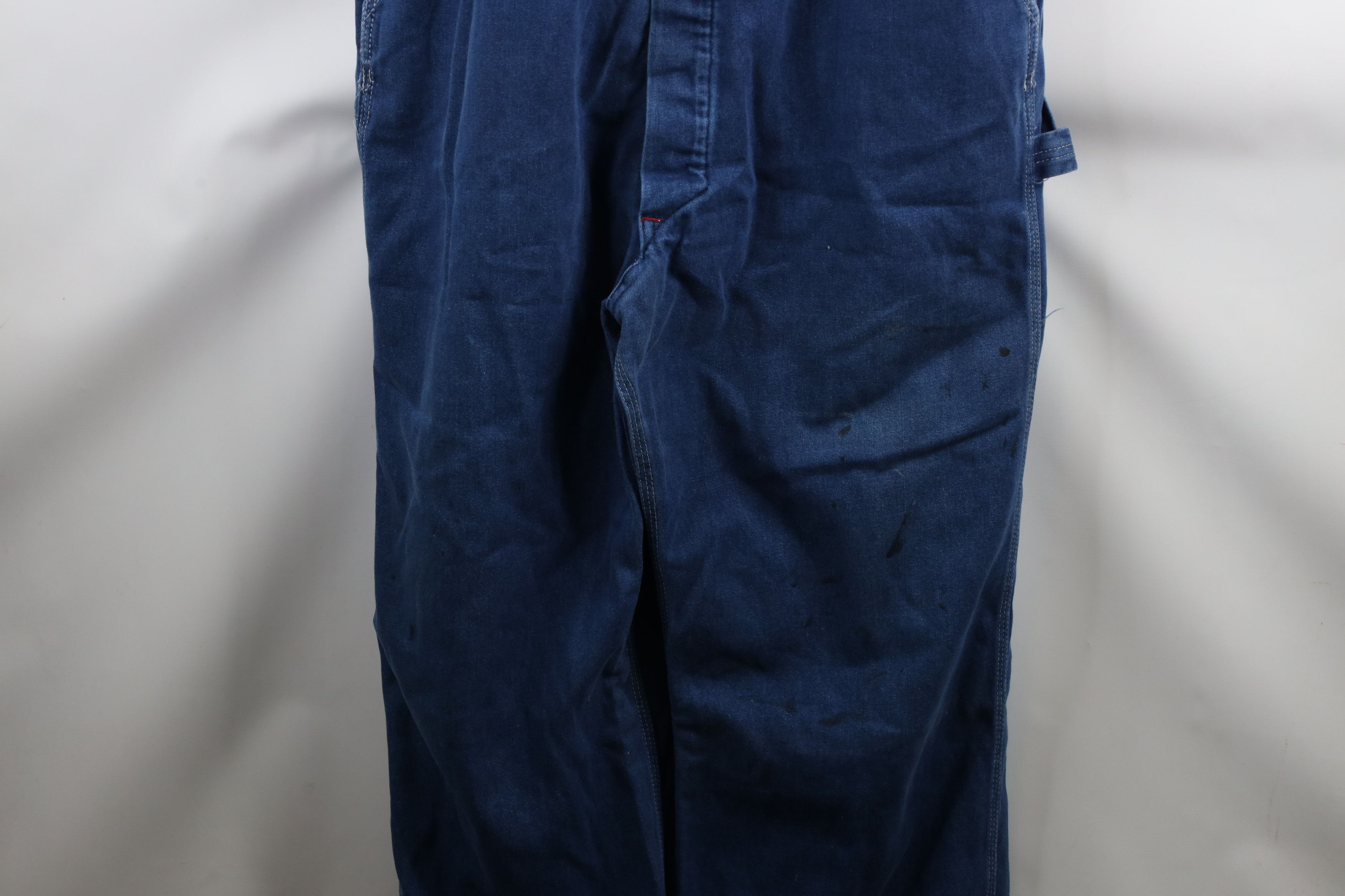 Big Mac × Vintage Vintage 90s Big Mac Faded Square Bak Denim Jean Overalls Size US 42 / EU 58 - 4 Thumbnail
