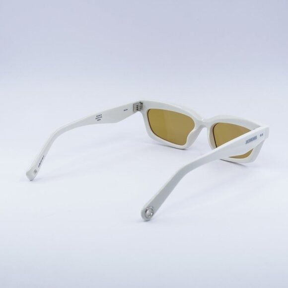 Jacquemus Jacquemus SALON JAC/62 C3 Sunglasses White Rectangle Frame Size ONE SIZE - 10 Thumbnail