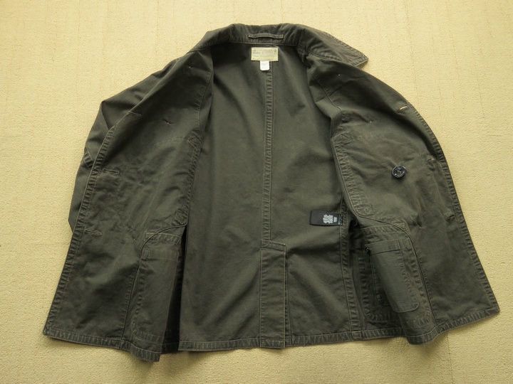 RRL Ralph Lauren Washed Canvas Peacoat Size US L / EU 52-54 / 3 - 17 Thumbnail