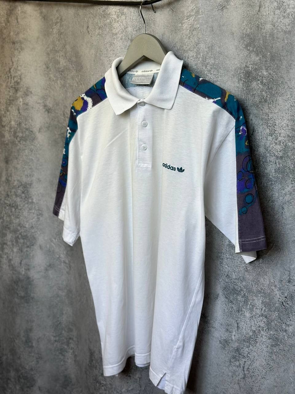 Adidas Adidas Originals Polo Shirt Stefan Edber VTG 80s Abstract Size US M / EU 48-50 / 2 - 1 Thumbnail