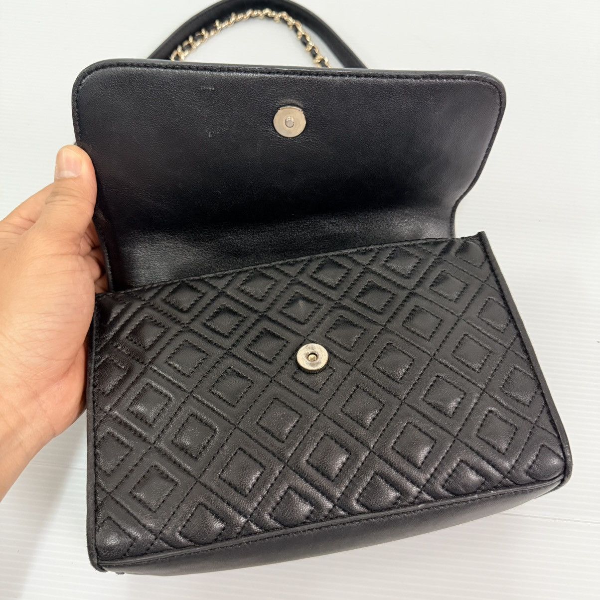 Tory Burch Tory Burch Leather Chain Shoulder Bag Size ONE SIZE - 7 Thumbnail