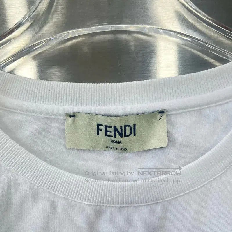 Fendi Fendi White XS Women’s T-Shirt with Pocket . Size XS / US 0-2 / IT 36-38 - 3 Thumbnail