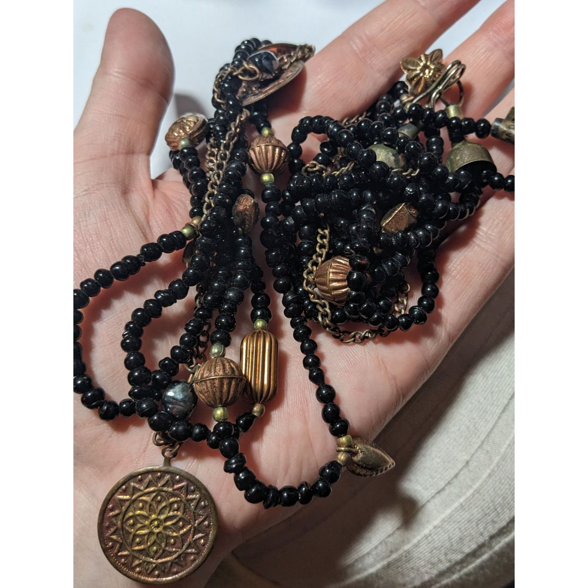 Other Bohemian Indie Multilayer Bead And Charm Necklace Size ONE SIZE - 4 Thumbnail