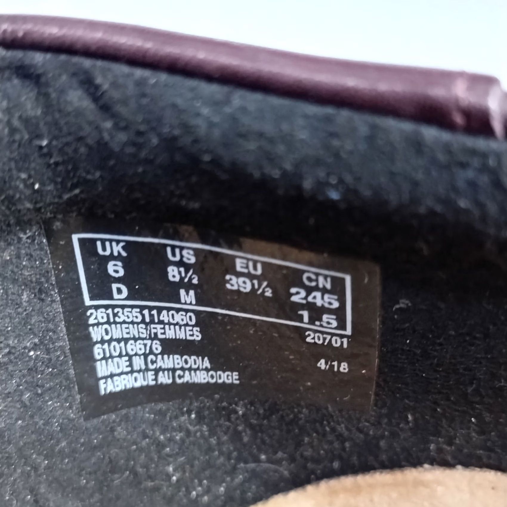 Clarks Clarks Ballet Flats Womens Size 8.5M Burgundy Neenah Lark Unstructured Flat Shoes Shoes Dress, Casual, Travel Size US 6 / IT 36 - 4 Thumbnail