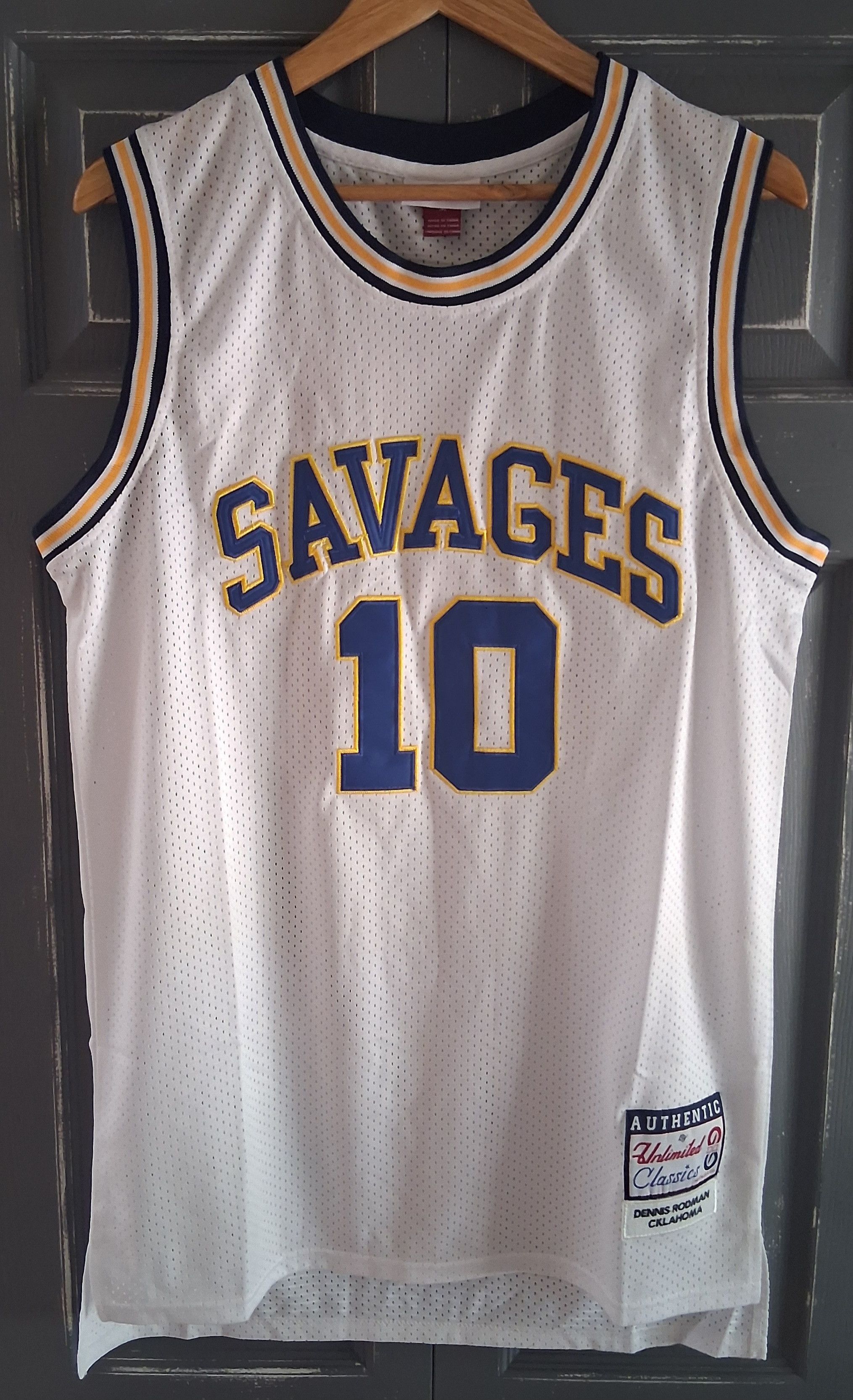 Other DENNIS RODMAN Oklahoma Savages HS Jersey. White SZ: M Size US M / EU 48-50 / 2 - 2 Thumbnail