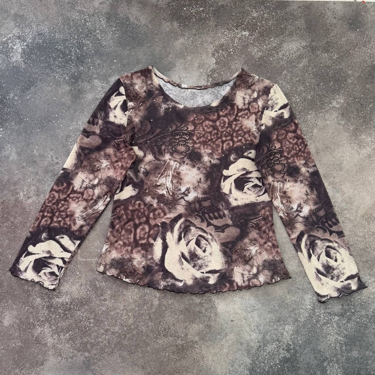 Hysteric Glamour Vintage Gothic Floral Long Sleeve (Jean Paul Gaultier Style) Size M / US 6-8 / IT 42-44 - 1 Thumbnail
