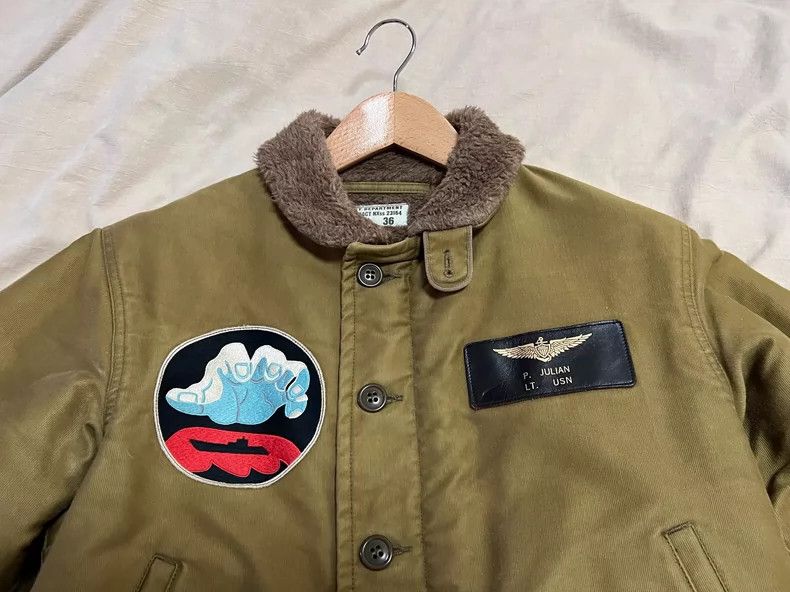 The Real McCoy's The Real McCoy's N-1 Deck Jacket Size 36 with Beep-Beep Bir Size US S / EU 44-46 / 1 - 2 Thumbnail