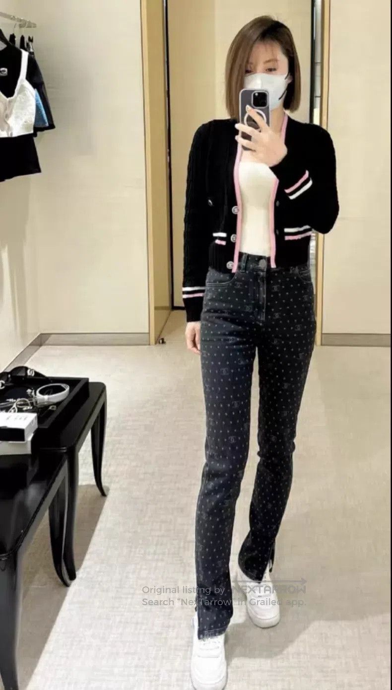 Chanel Chanel 23P full-print double-c jeans Size 25" / US 0 / IT 36 - 8 Thumbnail