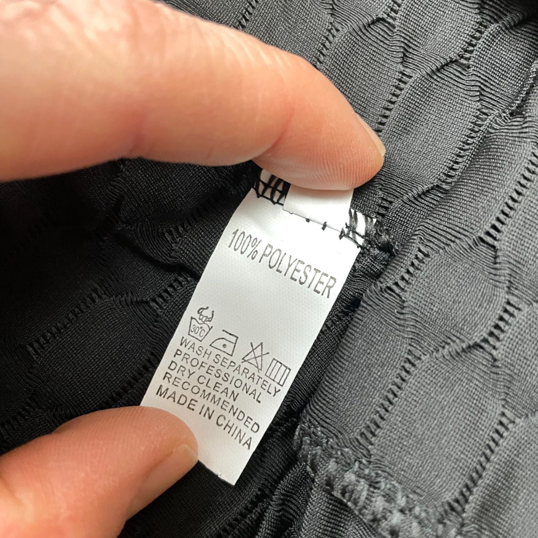 Vintage Unbranded Leggings Womens Large Black Yoga Stretch Textured New NWT 26x25 Size 36" / US 14 / IT 50 - 7 Thumbnail