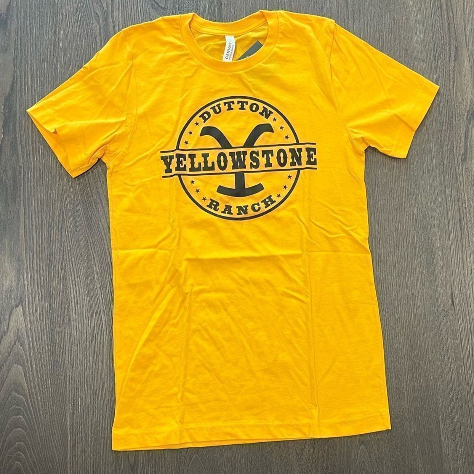 Canvas NWT Yellowstone Dutton Ranch Graphic T-Shirt TV - Size L Size L / US 10 / IT 46 - 1 Thumbnail