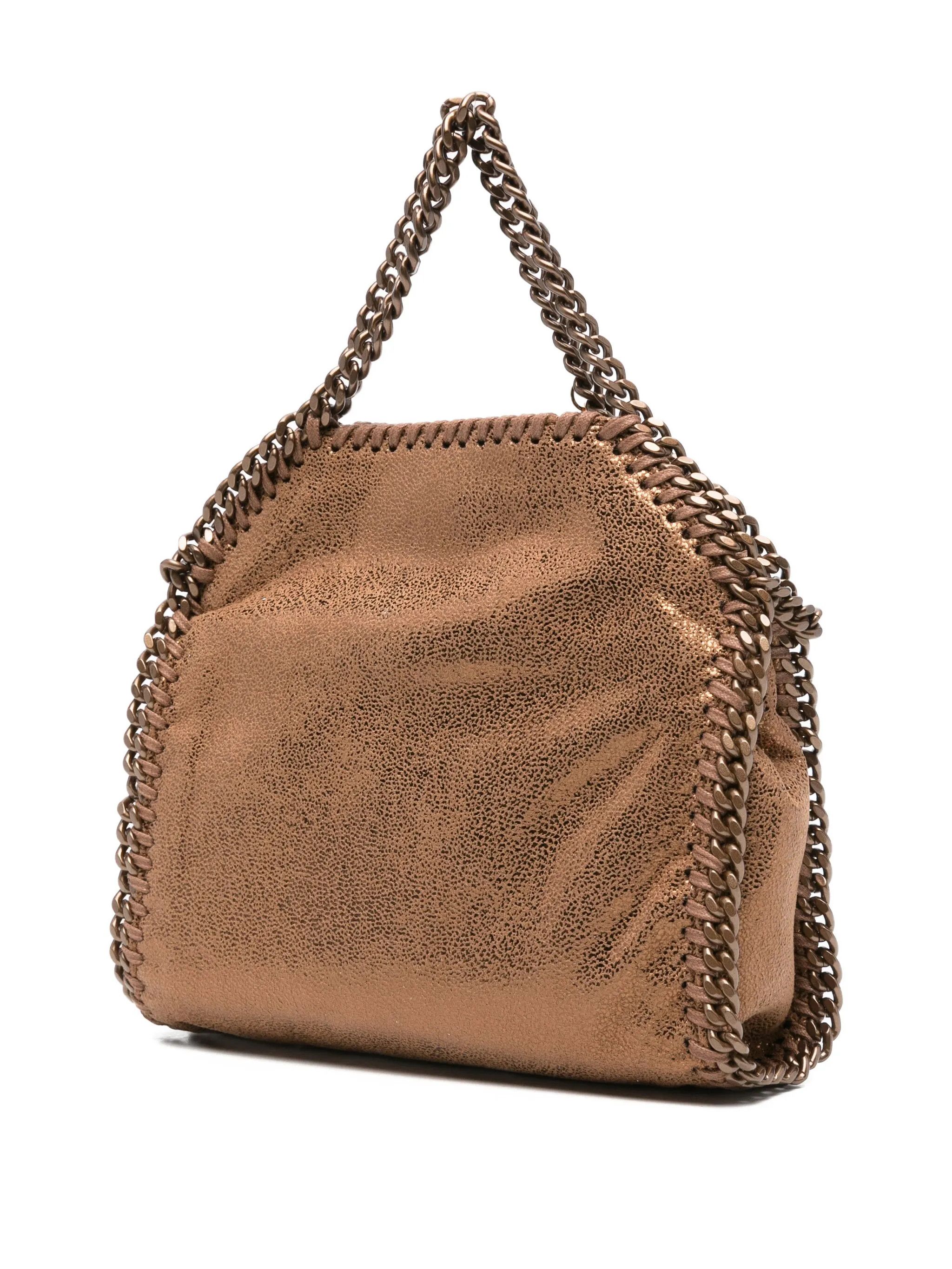 Stella McCartney os11x1225 Size: OS / Chain-Trim Tote Bag in Brown Size ONE SIZE - 3 Thumbnail