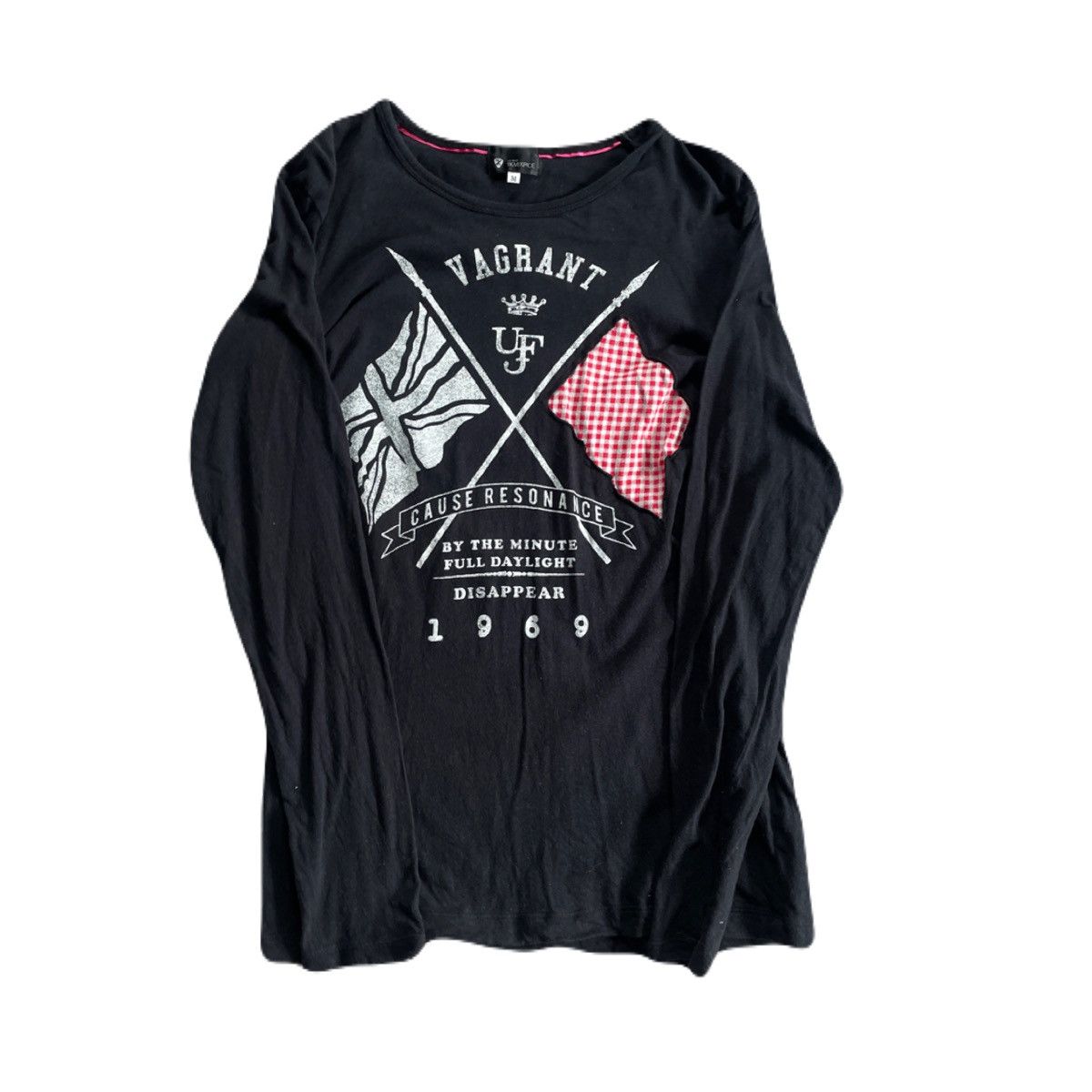 If Six Was Nine 2000s Japanese archive Vkei Gothic Graphic Long Sleeve Tee Size US S / EU 44-46 / 1 - 2 Thumbnail