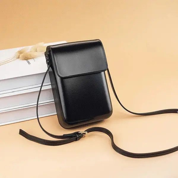 VIBE Korean fashion black square mini flap bag crossbody bag Size ONE SIZE - 6 Thumbnail