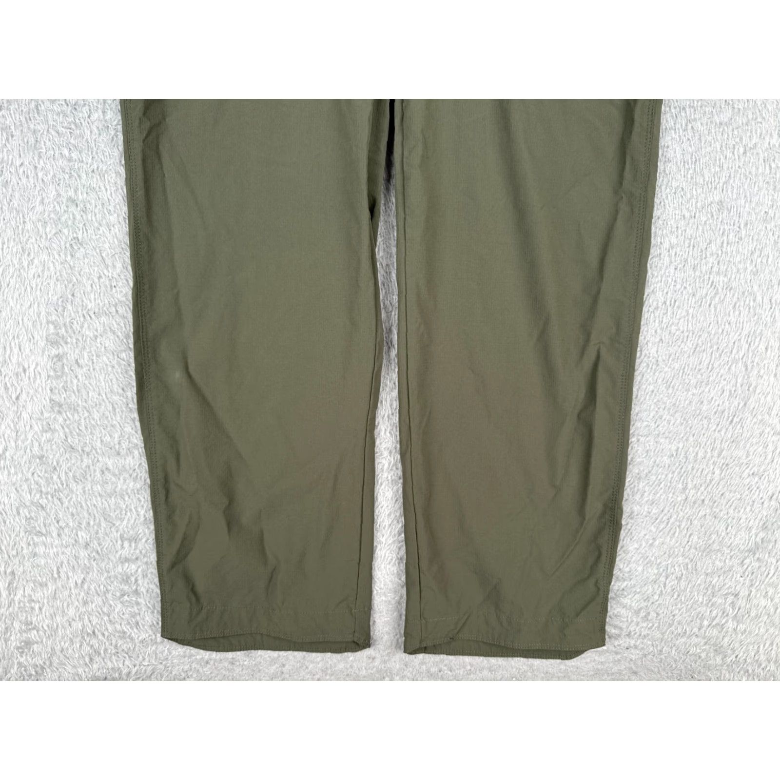 Vintage Tactical Pants Men 33 Green Straight Leg Nylon Rip Stop Cargo Pockets Hiking 33x31 Pants Size US 33 - 2 Thumbnail