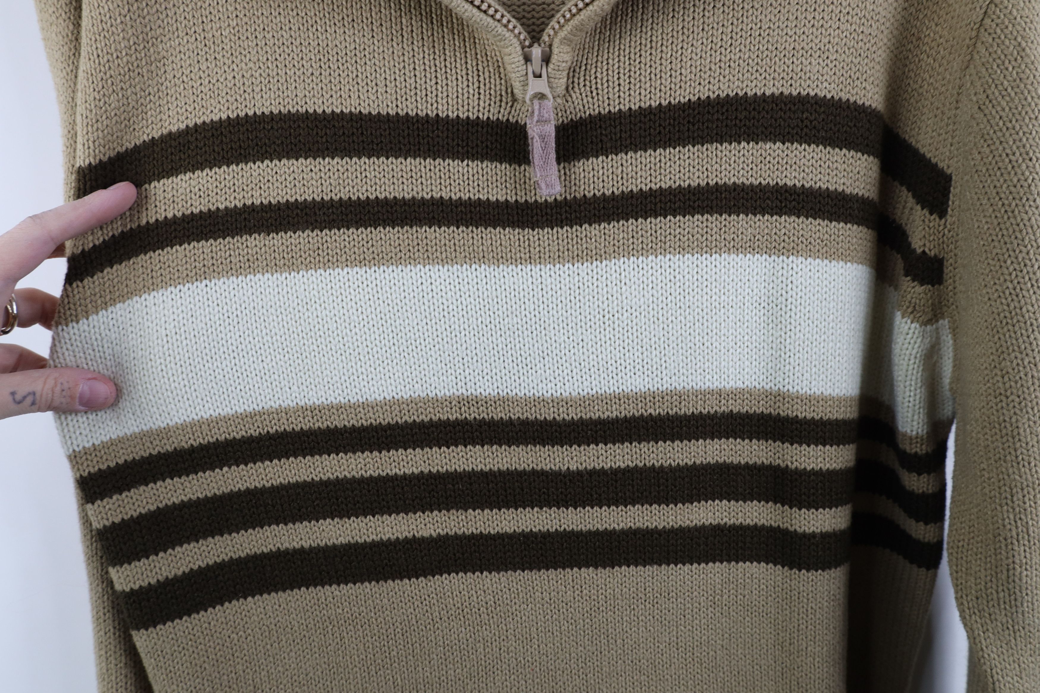 Vintage Vintage 90s Y2K Streetwear Knit Half Zip Pullover Sweater Size US M / EU 48-50 / 2 - 5 Thumbnail