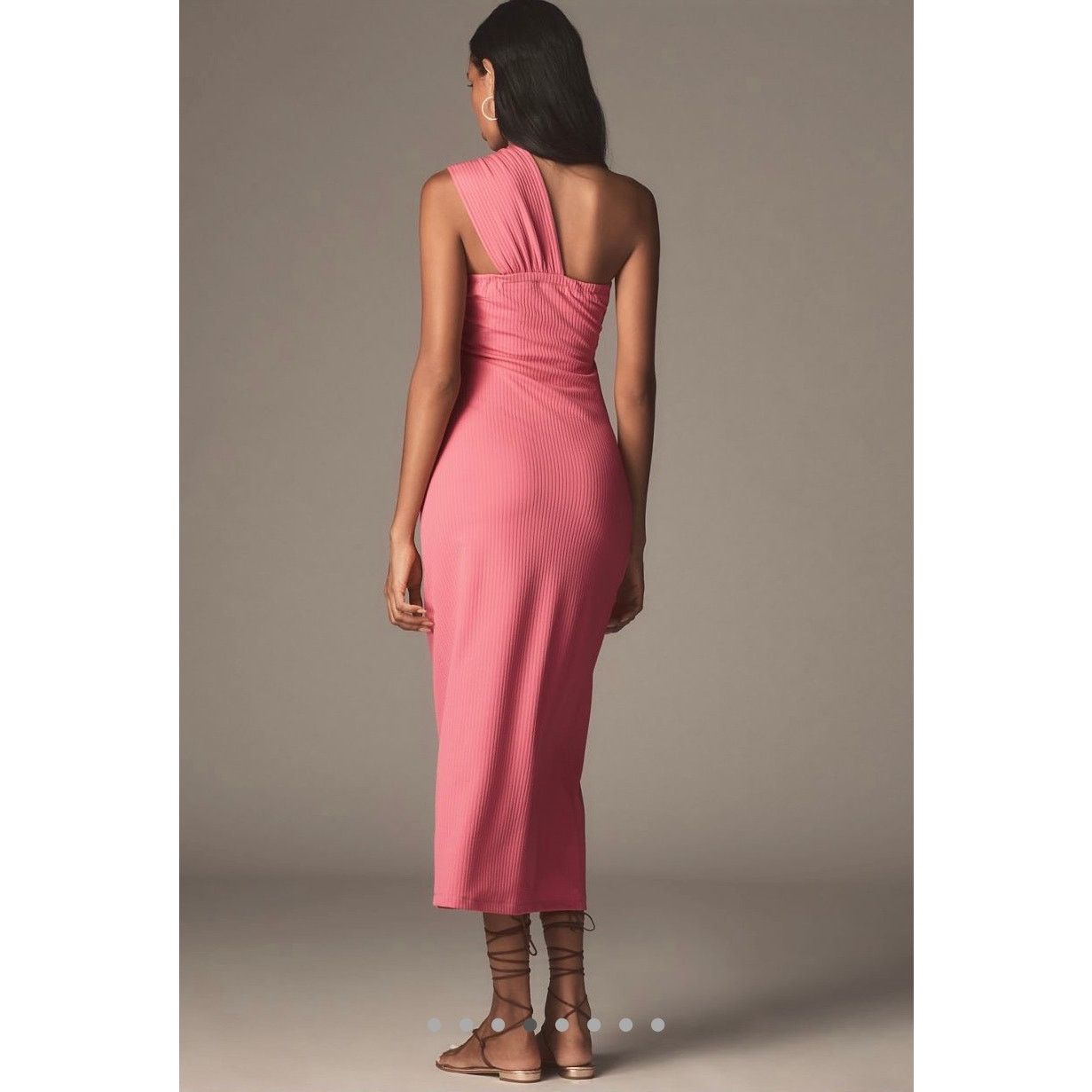 Anthropologie NWT Anthropologie Porridge Twist-Front Ribbed Maxi Dress Size L / US 10 / IT 46 - 2 Thumbnail