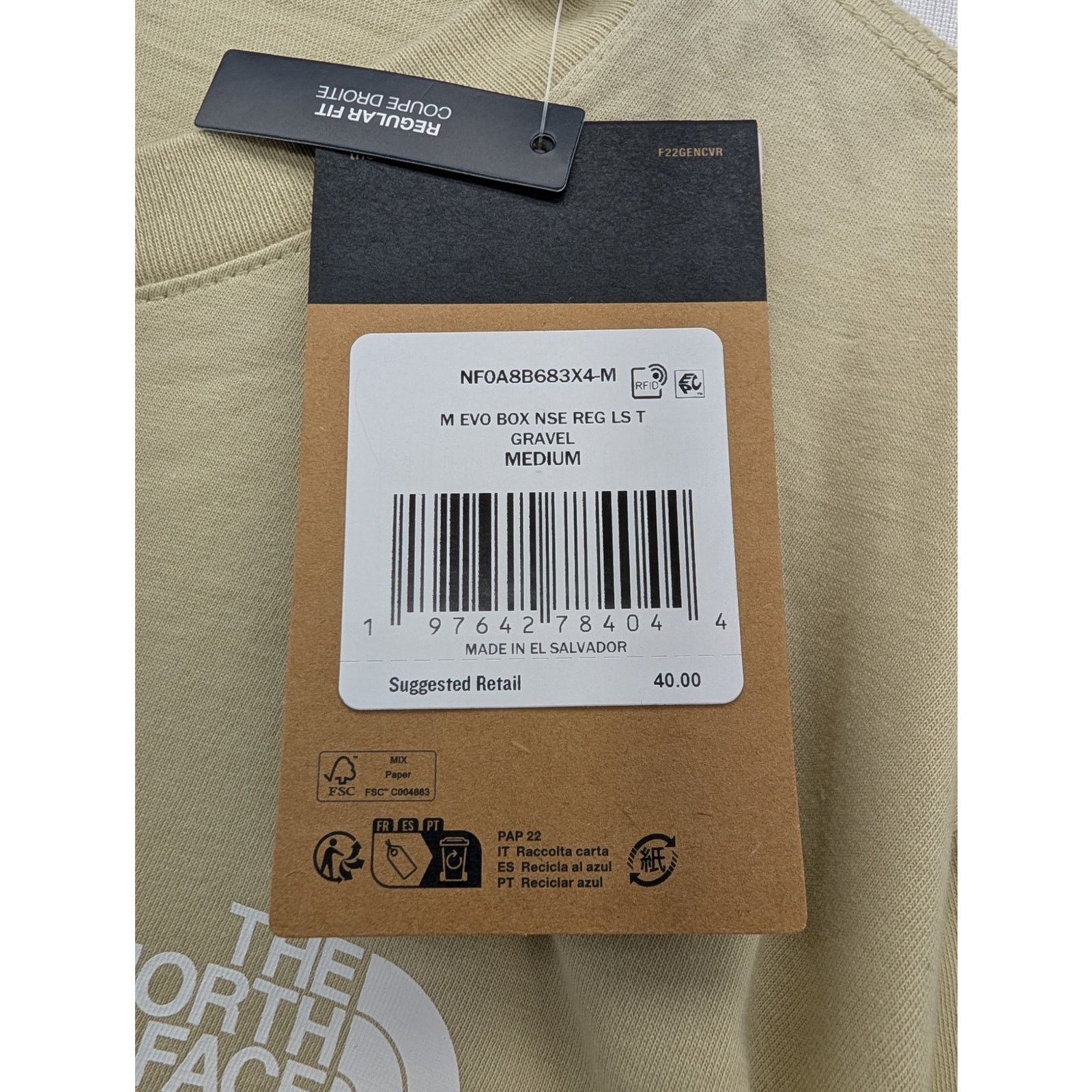 The North Face NWT The North Face Men's Long-Sleeve Box NSE T-Shirt Size US M / EU 48-50 / 2 - 4 Thumbnail